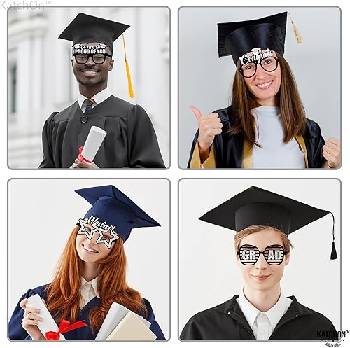 Miniatura 9 de KatchOn, Gafas de graduación plateadas 2025 – Paquete de 12 | Gafas de graduación de plata 2025 para decoraciones de graduación clase de 2025 |