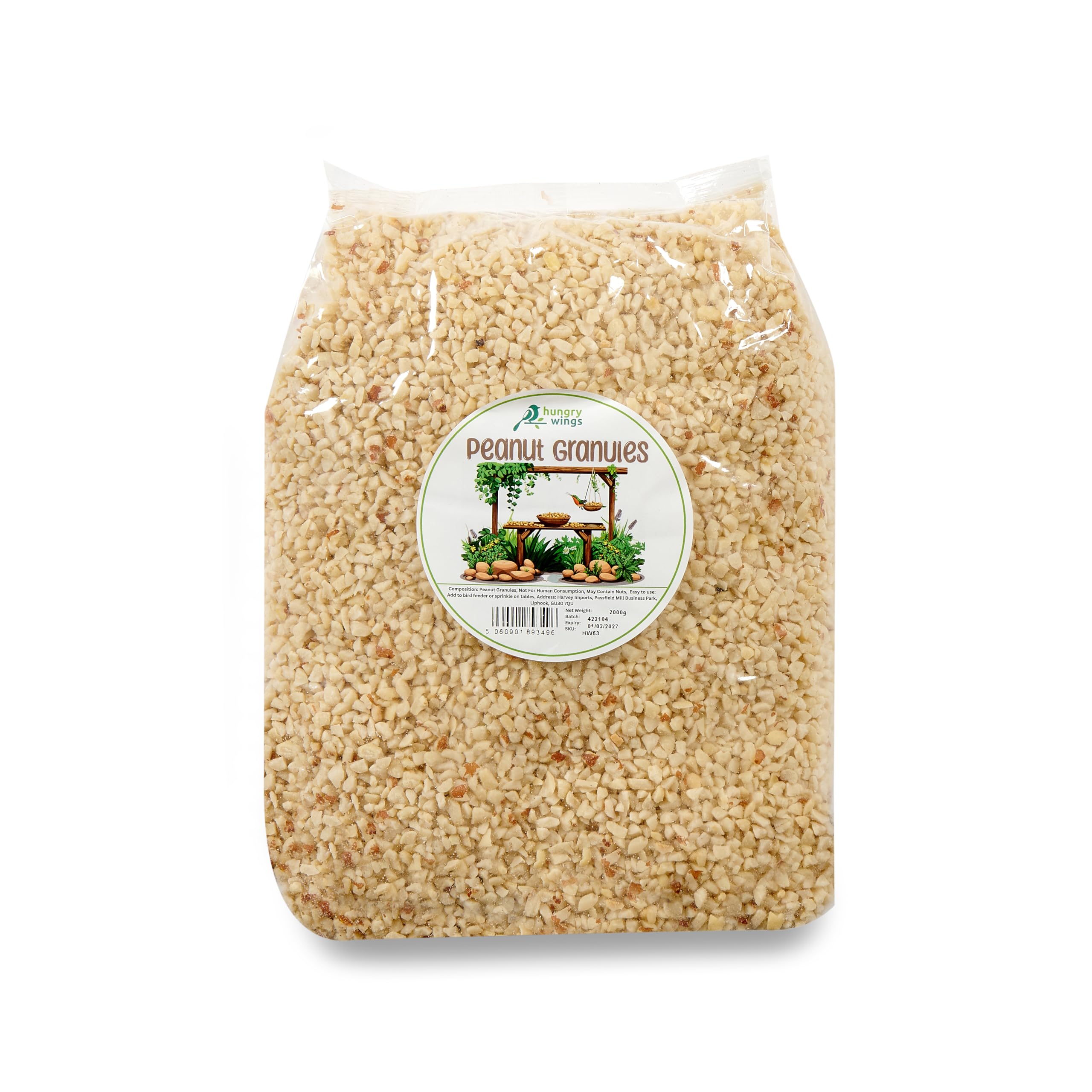 Wild Bird Food (2kg, Peanut Granuels)