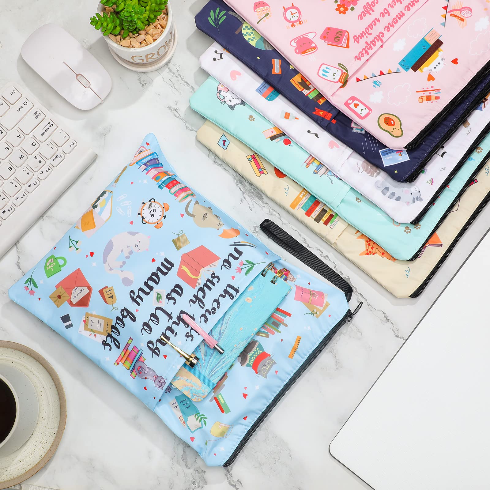 sa④ブックカバー、ポーチ ヨシタケシンスケ×紀伊國屋書店 本の虫ブックポーチ グリーン