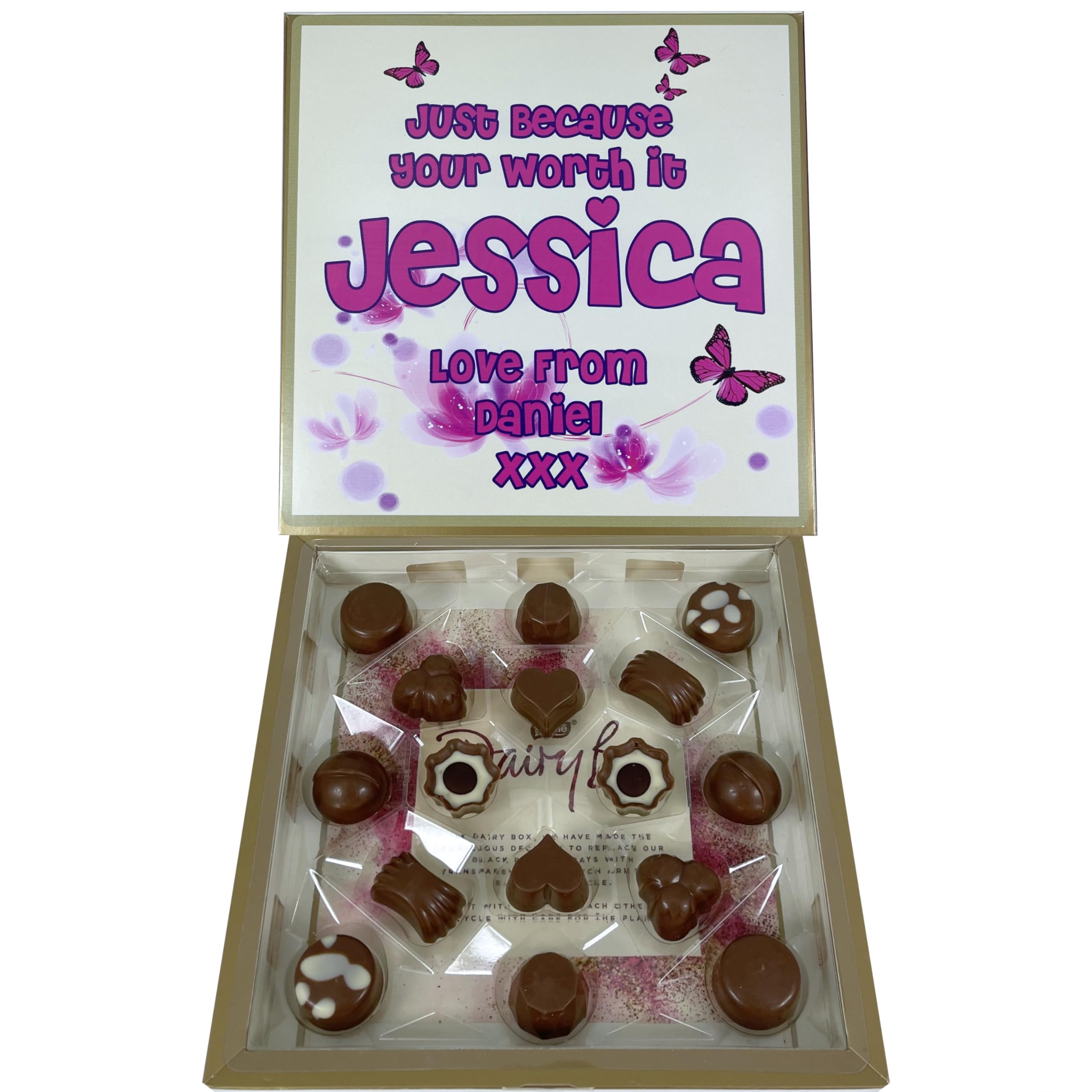 Personalised Chocolate Gift Box Compatible With DAIRY BOX