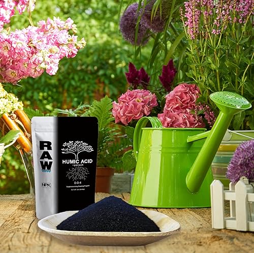 Miniatura 5 de RAW Ácido húmico 2oz - 59% con 4% de potasio - Supercarga la fertilidad del suelo, el crecimiento de las plantas y los rendimientos