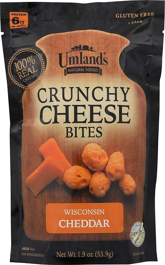 Umland's Crunchy Cheddar Cheese Bites, 1.9 OZ