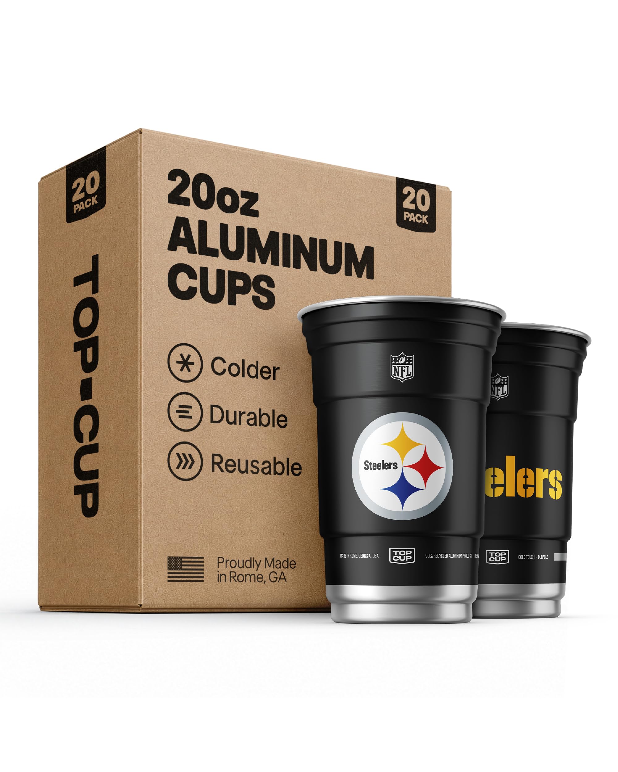 Top Cup NFL Pittsburgh Steelers Aluminum Party Cups