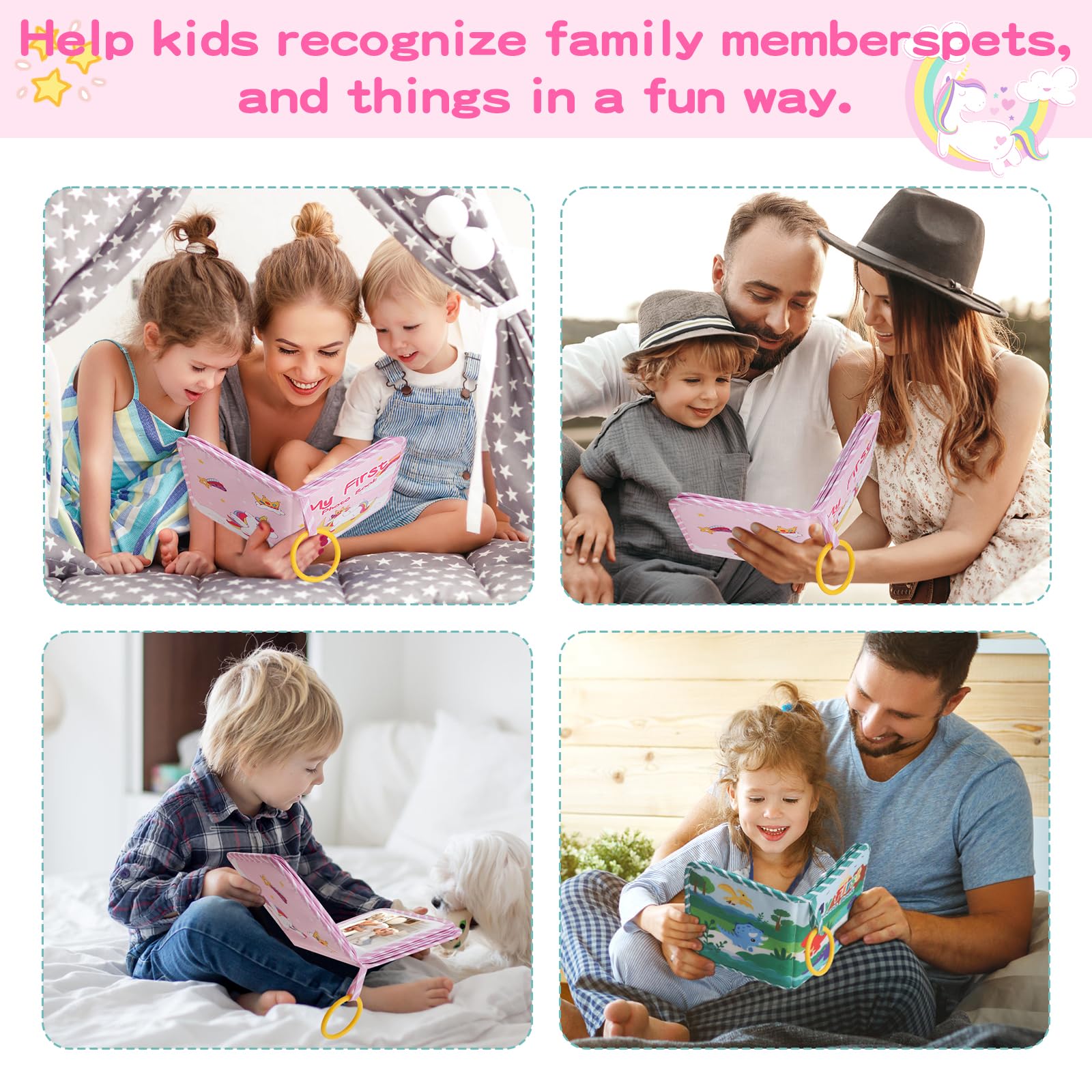 Baby-Fotoalbum, weiches Babybuch für das erste Jahr, Baby-Fotobuch | Mein erstes Fotobuch mit Waldtieren – Babyalbum für 10 x 15 cm große Bilder für Erinnerungsalbum Babyparty