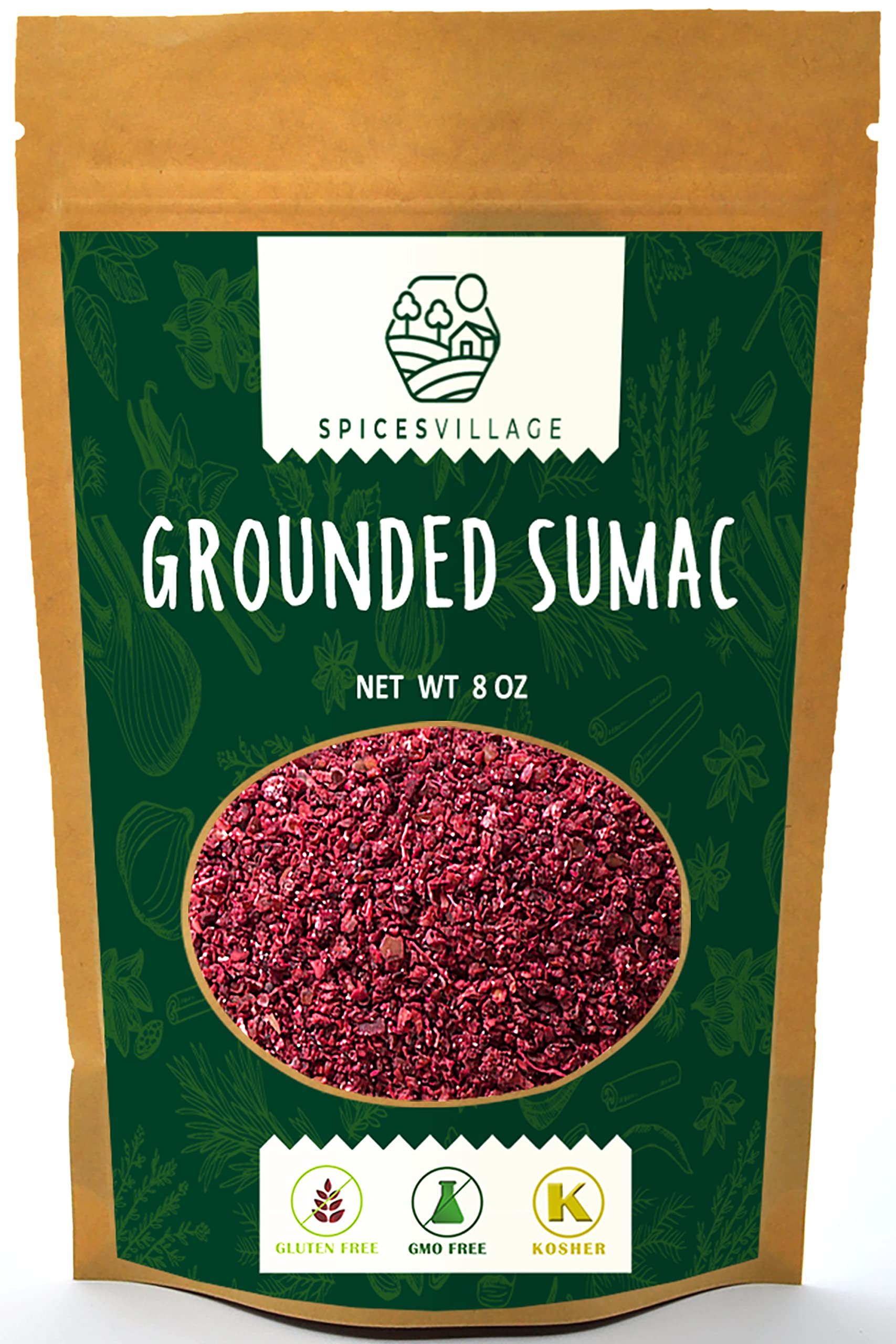 Buy SPICES VILLAGE [ 8 oz ] Sumac Powder, Staghorn Ground Sumac Spice