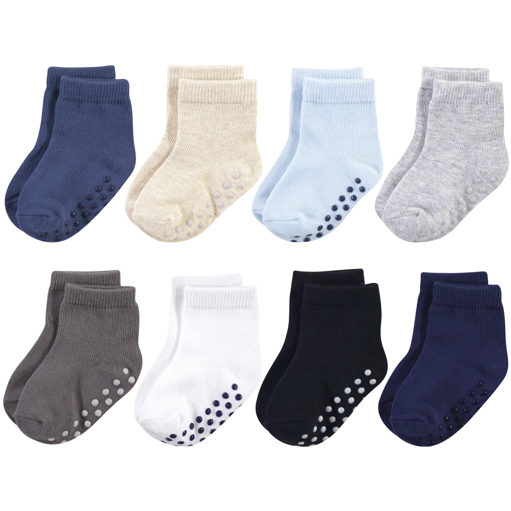 Touched by Nature Unisex Baby Organic Cotton Socks With Non-skid Gripper For Fall Resistance Lssige Socken