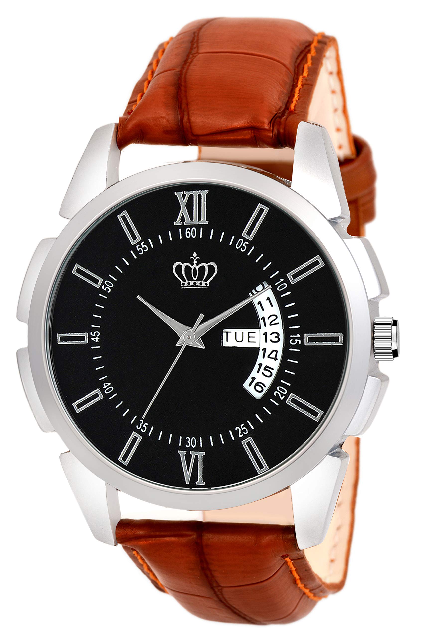 SMAEL Analogue Black Dial Mens Watch (Black Dial Brown Colored Strap) (B0865YKW79) Amazon Price History, Amazon Price Tracker