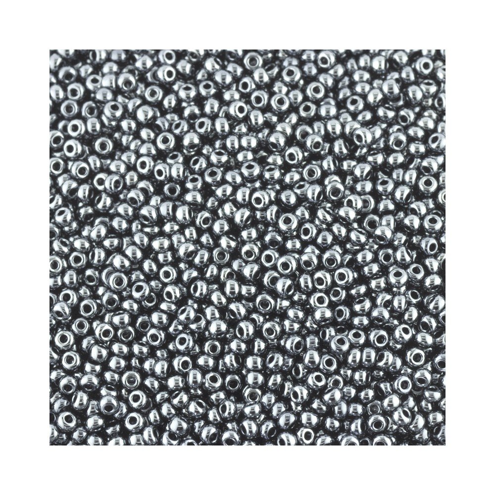 Size 11 Seed Beads Haematite Qty 100 Grams