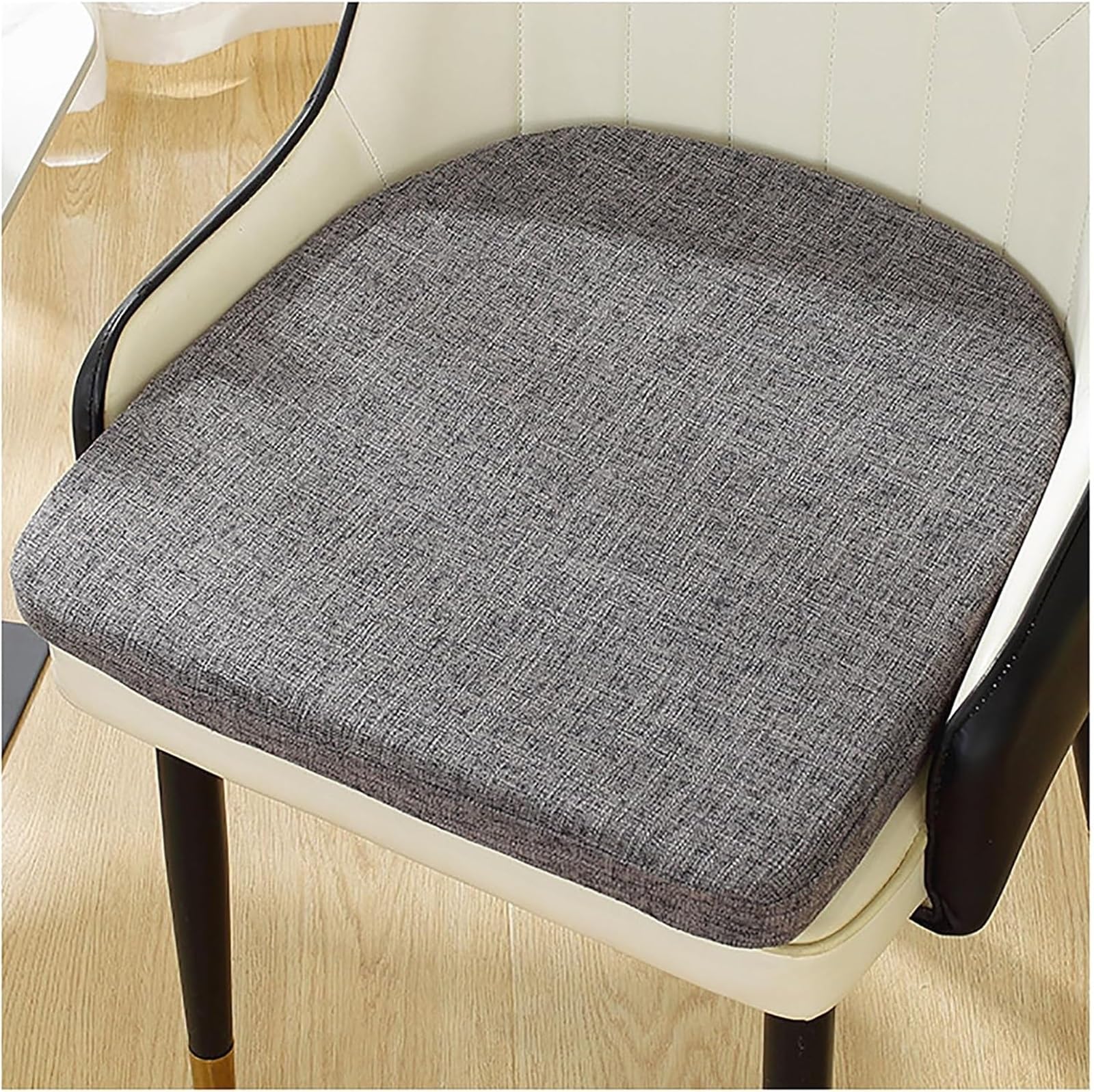2/4/6er Set Sitzpolster Stuhl 45x45 Stuhlkissen U-förmiges Sitzkissen Indoor Outdoor Anti-Rutsch Kissen für Drinnen und Draußen, Garten, Küche, Café, Esszimmer(#1,45 * 45cm(4pcs))