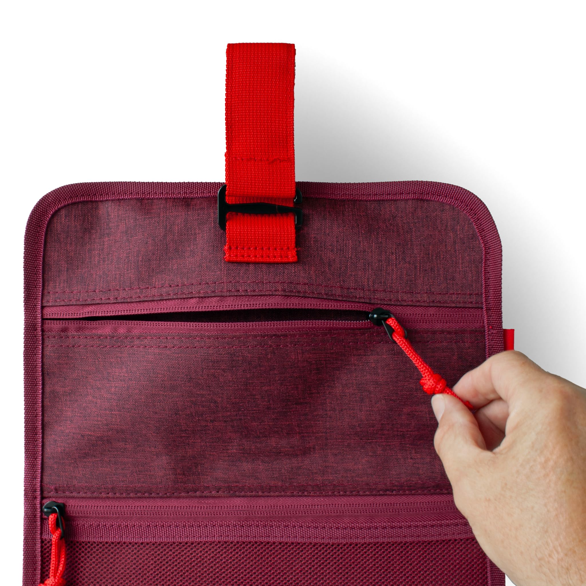 92ND.Supply, Trousse de toilette pour homme, Trousse de toilette pour homme à suspendre, Tous les compartiments avec fermeture éclair, Beaucoup d'espace de rangement grâce à la sangle réglable