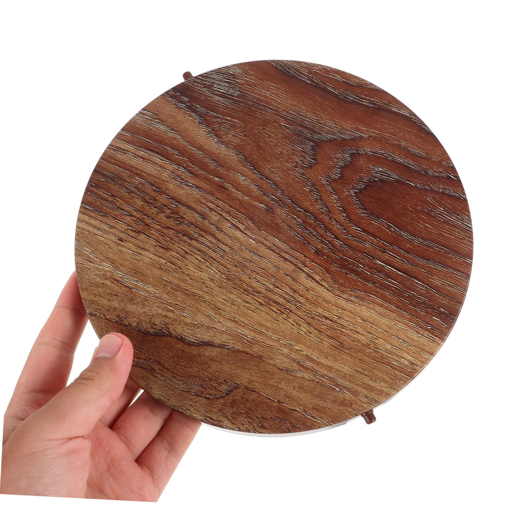2 Piezas De Tapas De Repuesto Para Botes De Basura De Cocina Con Efecto Veta De Madera Para Controlar Los Olores