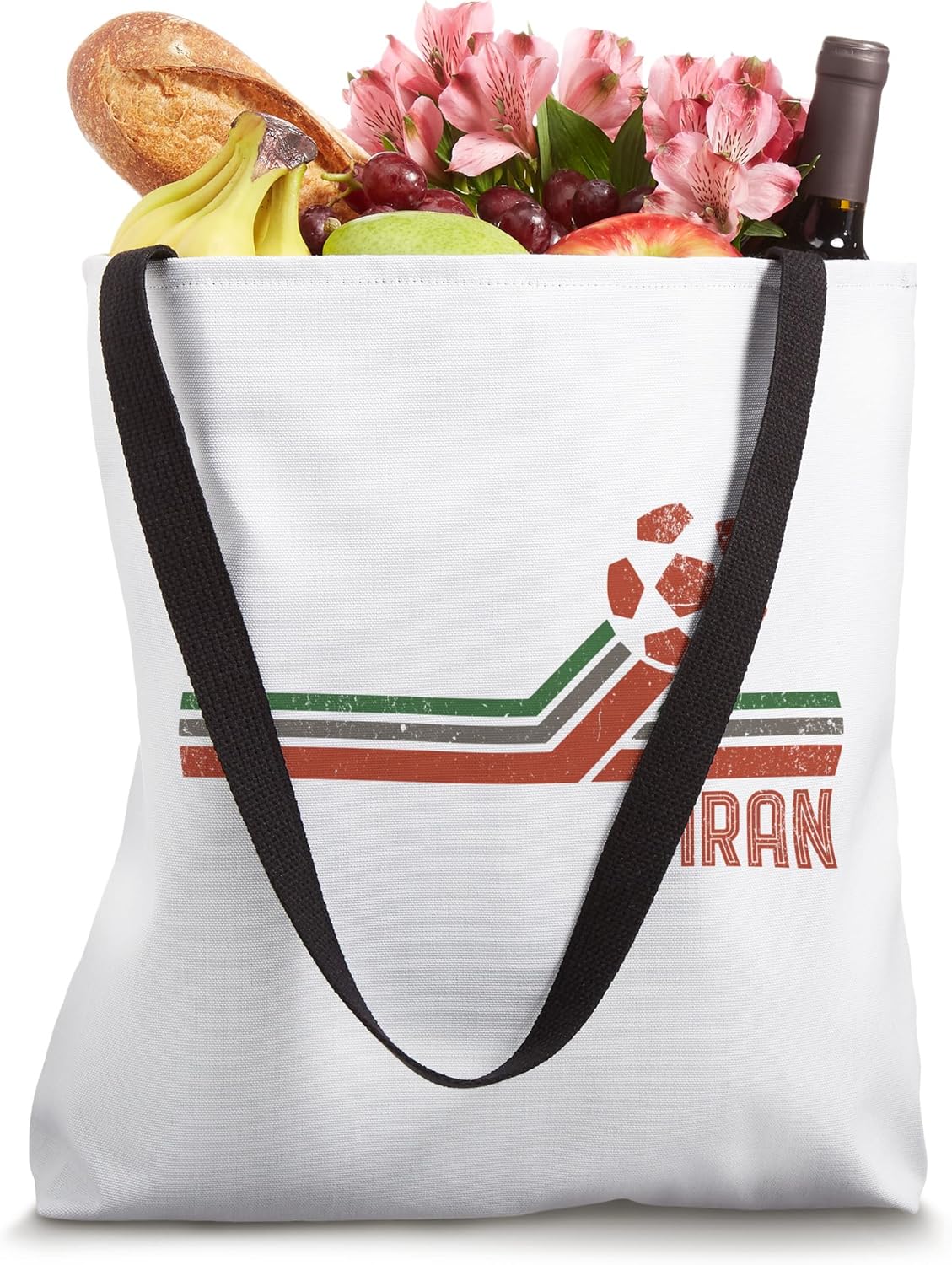 Iran Soccer 2026 Iranian Fans Flag Retro Vintage Tote Bag