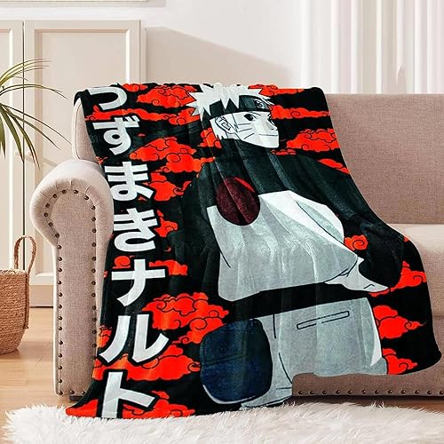 Miniatura 5 de Just Funky Naruto Fleece  45 x 60 pulgadas  Manta con Naruto Uzumaki  Decoración para el hogar  Manta Naruto Shippuden  Ideal para coleccionistas de