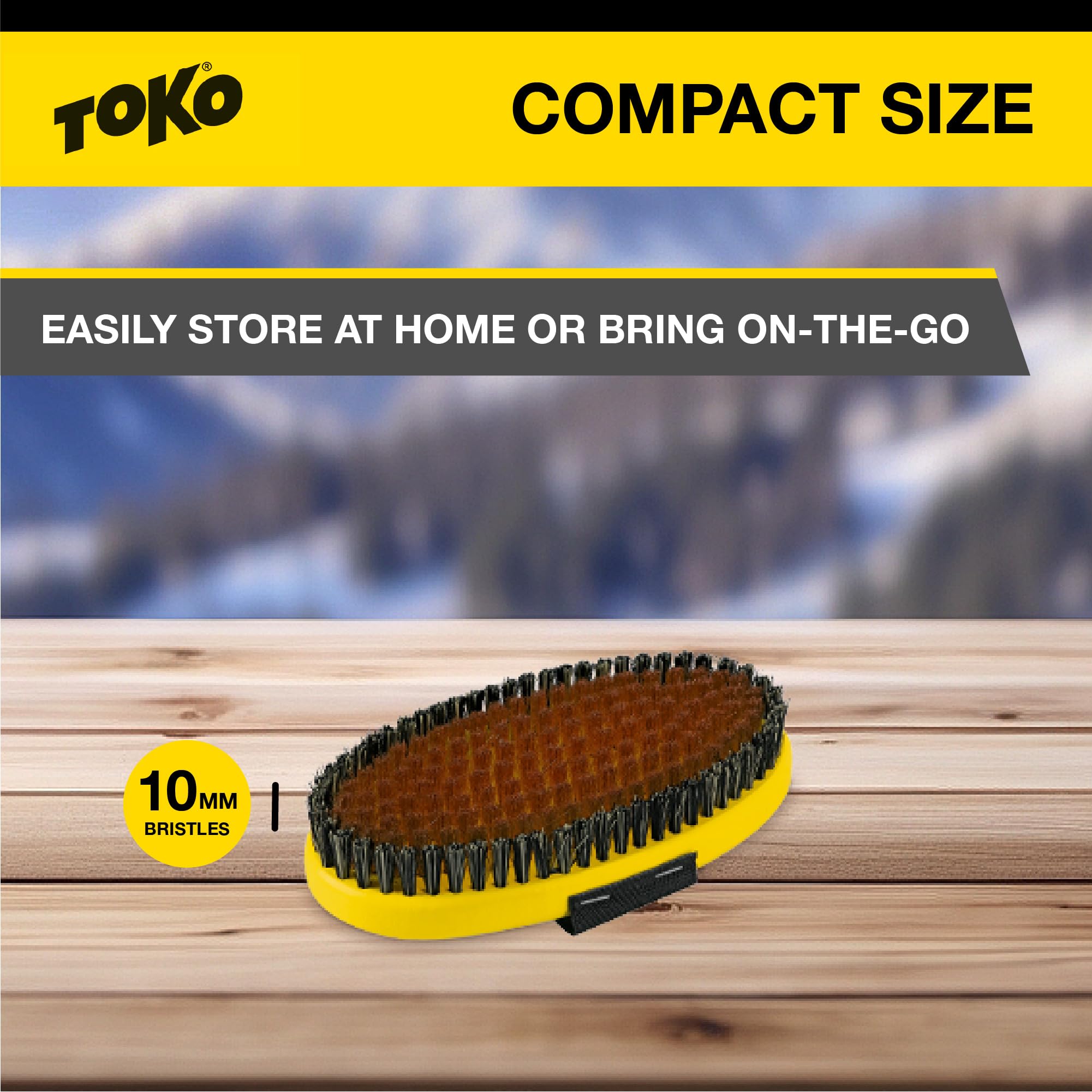 Toko - Base Brush Oval Copper with Strap, Color 0