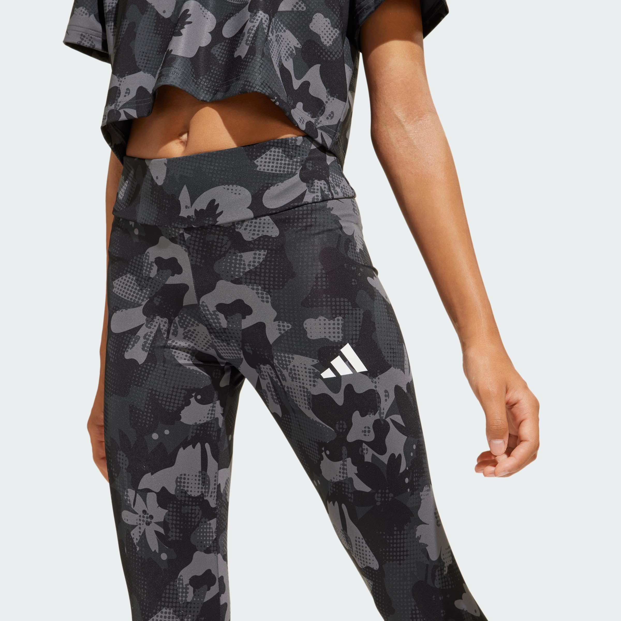 Adidas Train Essentials Flower Print Leggings Kids Ceñidos para Niñas