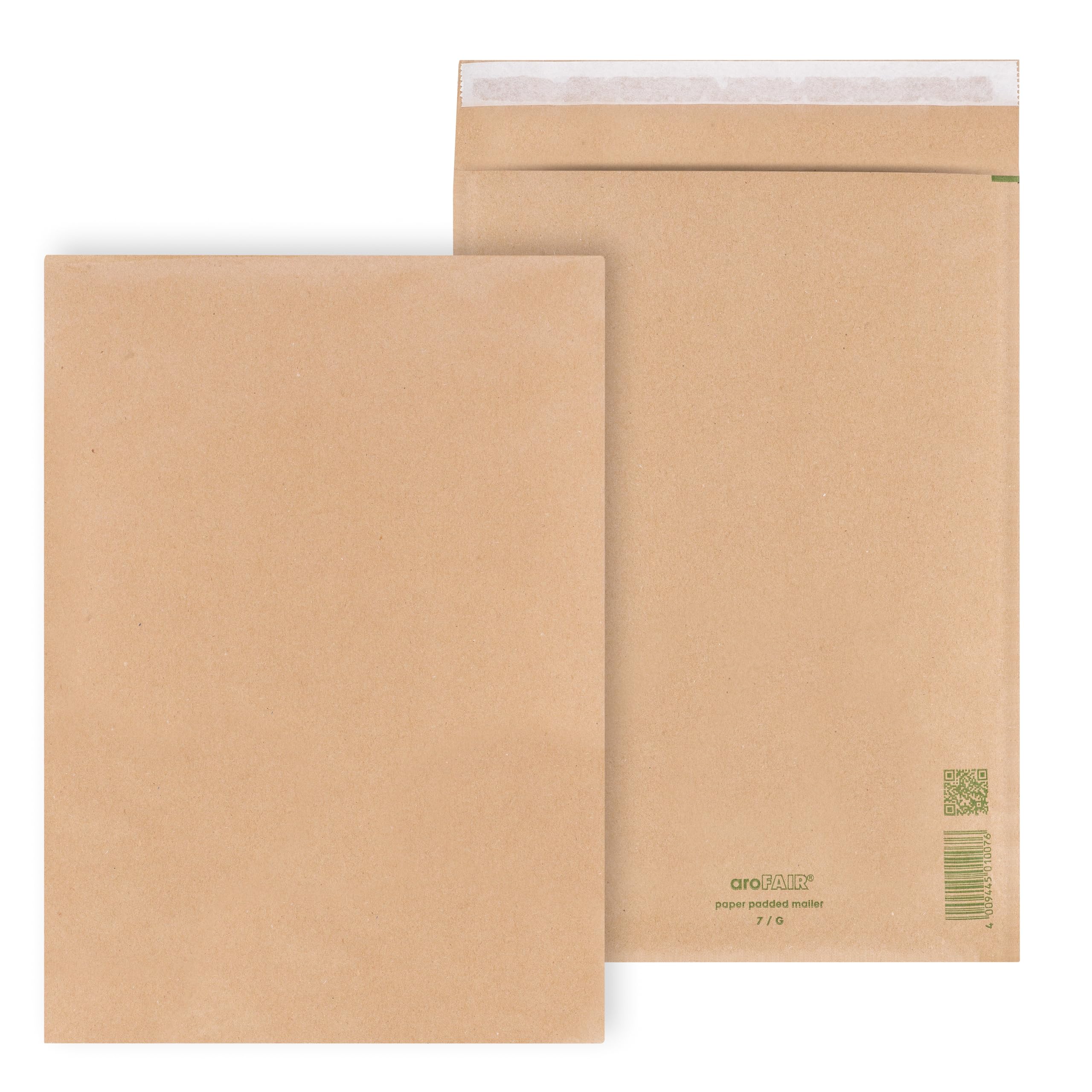 ÖKI Papierpolstertaschen 220 x 345 mm (Innenmaß) – Gepolsterte Versandtaschen A4 aus Recyclingpapier, FSC-zertifiziert, plastikfrei, selbstklebend – Versandumschlag für Dokumente, braun, 100 Stück