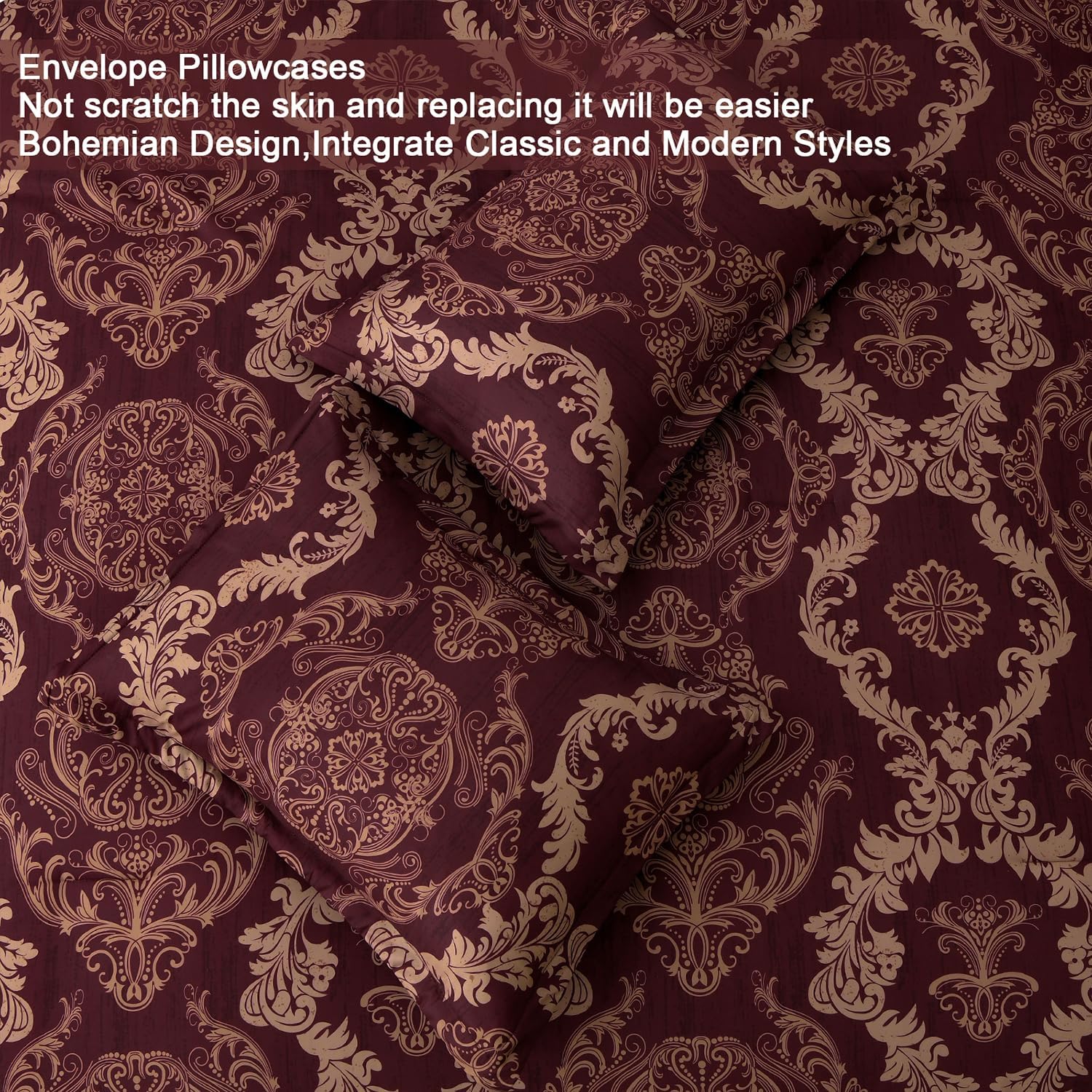WONGS BEDDING 7-teiliges Schmusetuch Set Damast Schmusetuch Bettgarnitur YS01AB090730F7U-A