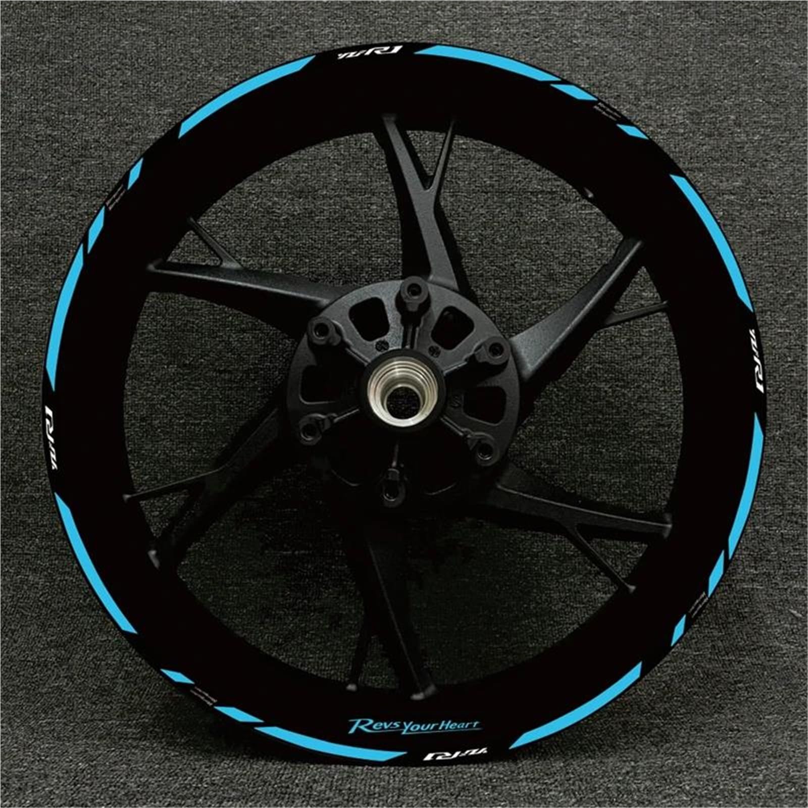 Wheel Stickers Motorcycle Reflective Wheel Decal for YZFR1 YZF-R1 YZF R1 Hub Stickers Rim Protector Kit Rim Reflective Decal