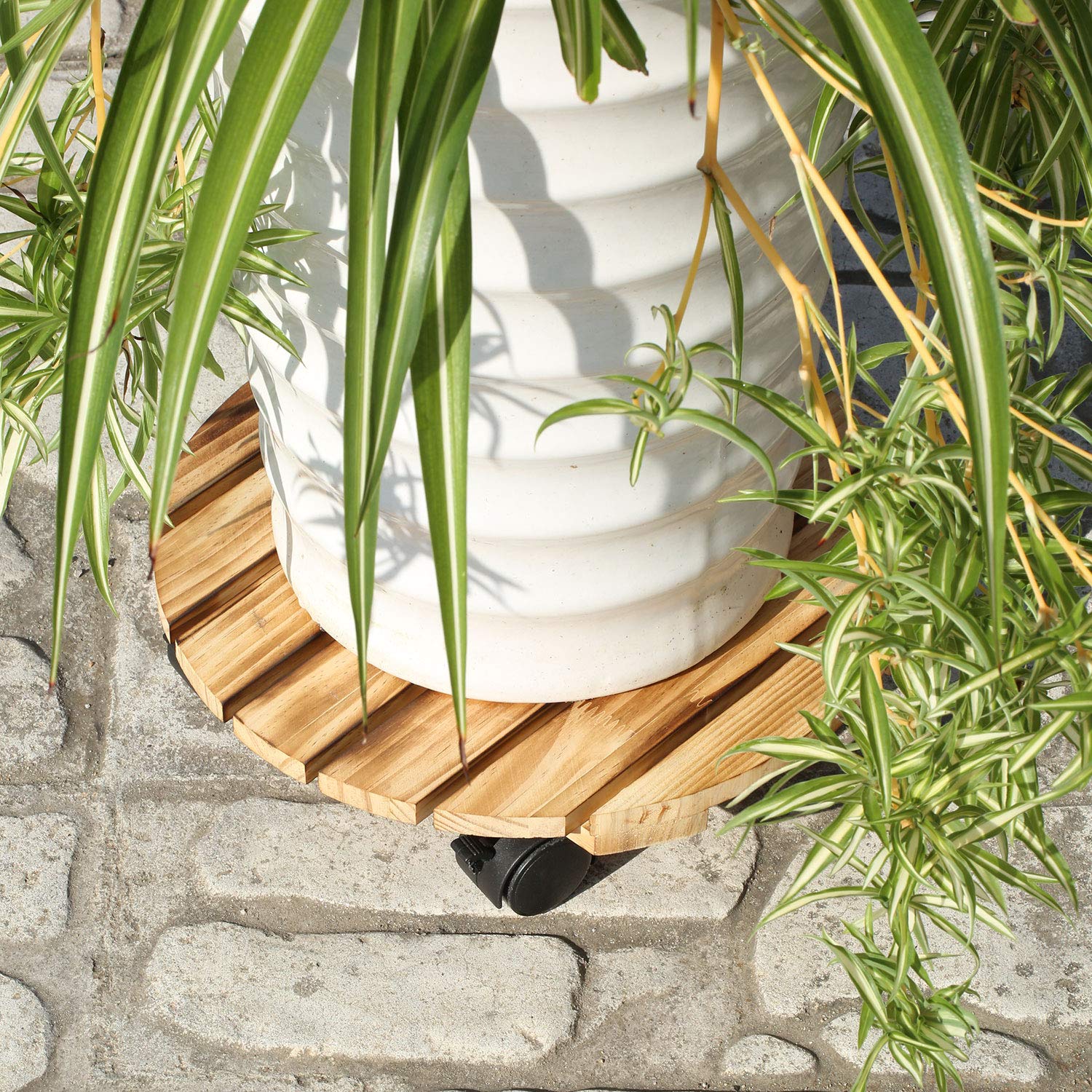 Buy CuffUp Plant Stand with Wheels,Rolling Plant Stand Plant Caddy with