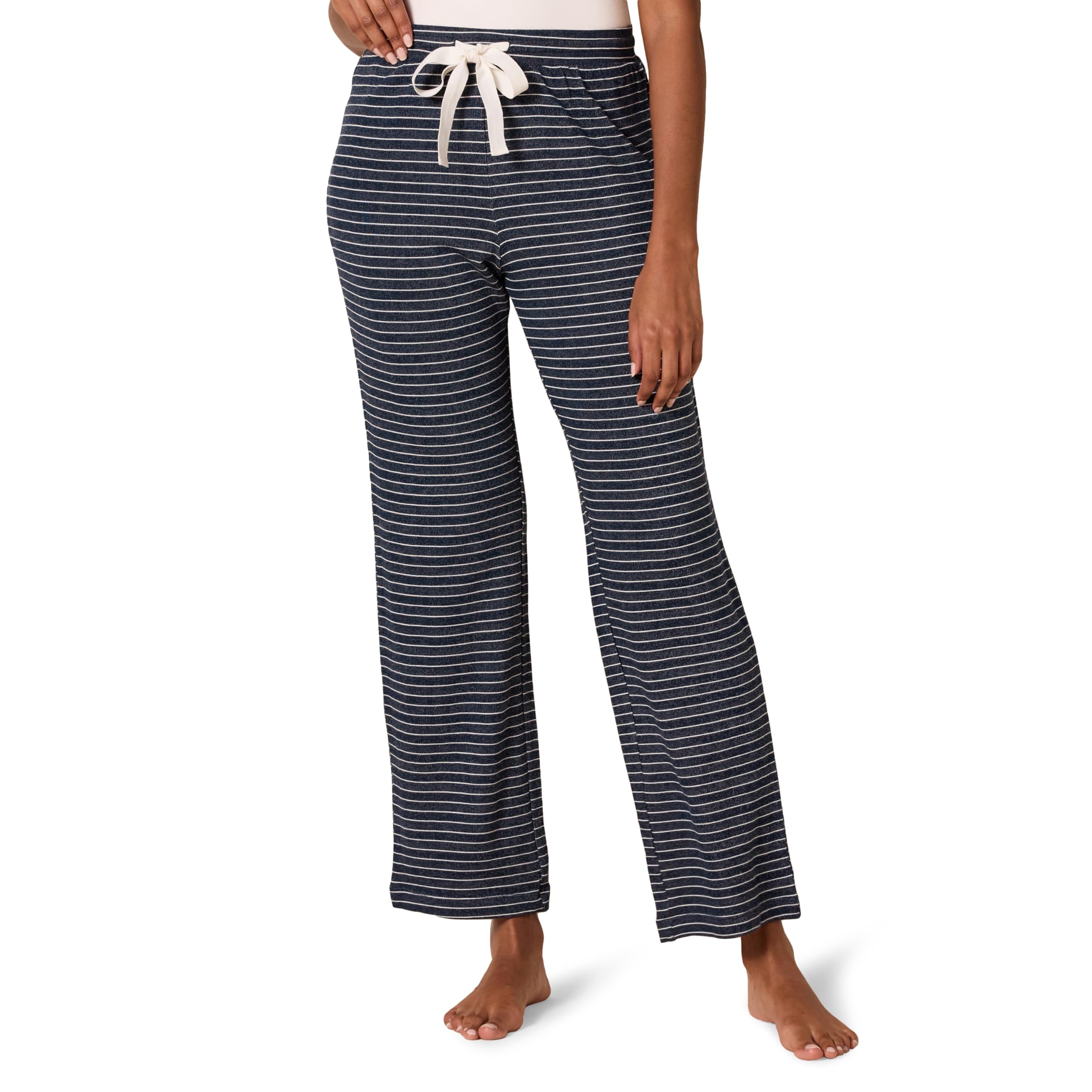 Amazon Essentials Pantalón de Pijama Ligero de Felpa con Cordón Mujer