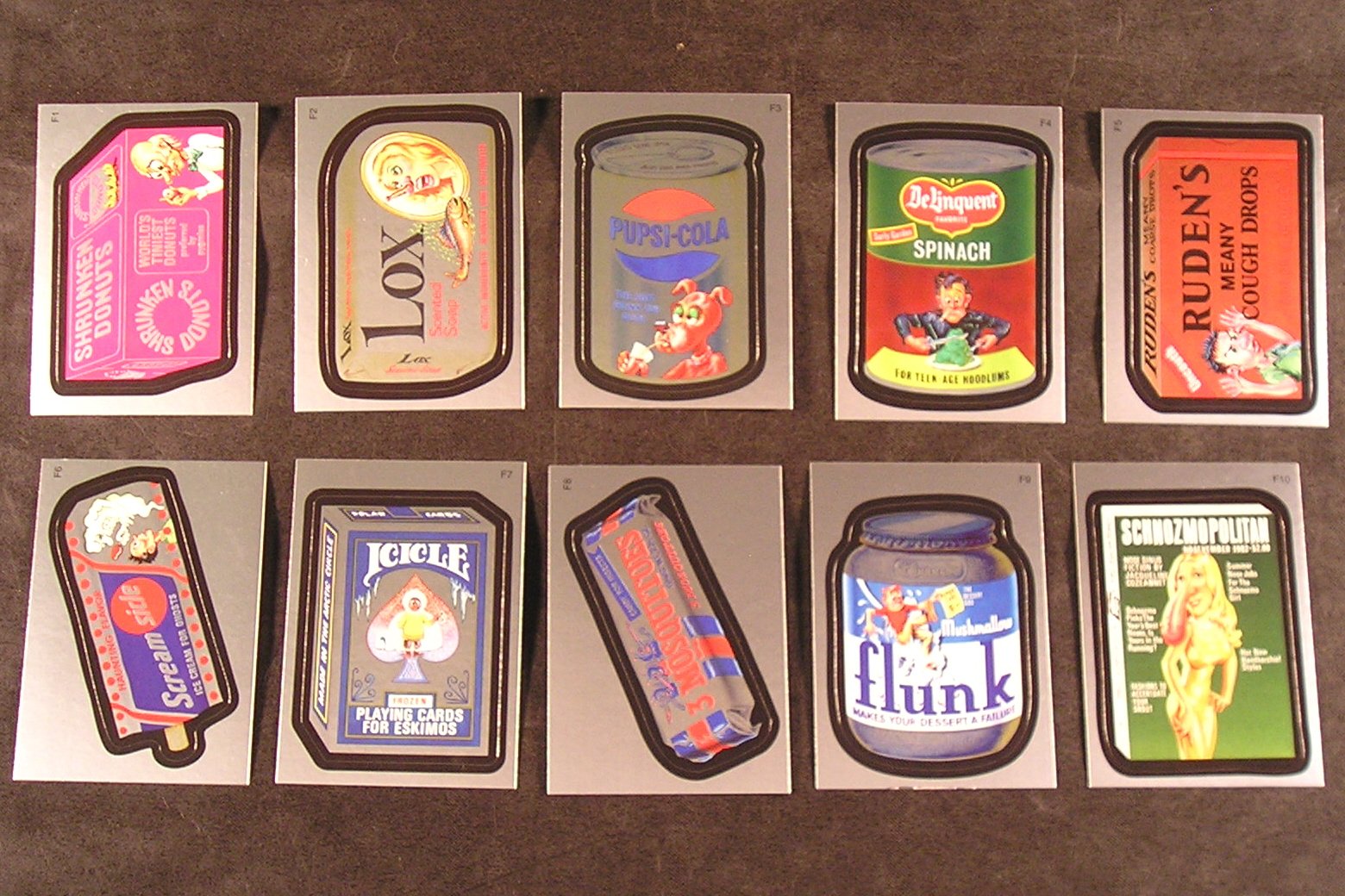 Amazon | Topps Wacky Packagesシリーズ7セットof 10クラシック箔