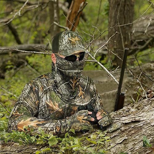 Miniatura 5 de LOOGU Camisa de camuflaje ligera para hombre, camisa de caza de pavos, camisas de camuflaje para hombre, camisa de manga larga