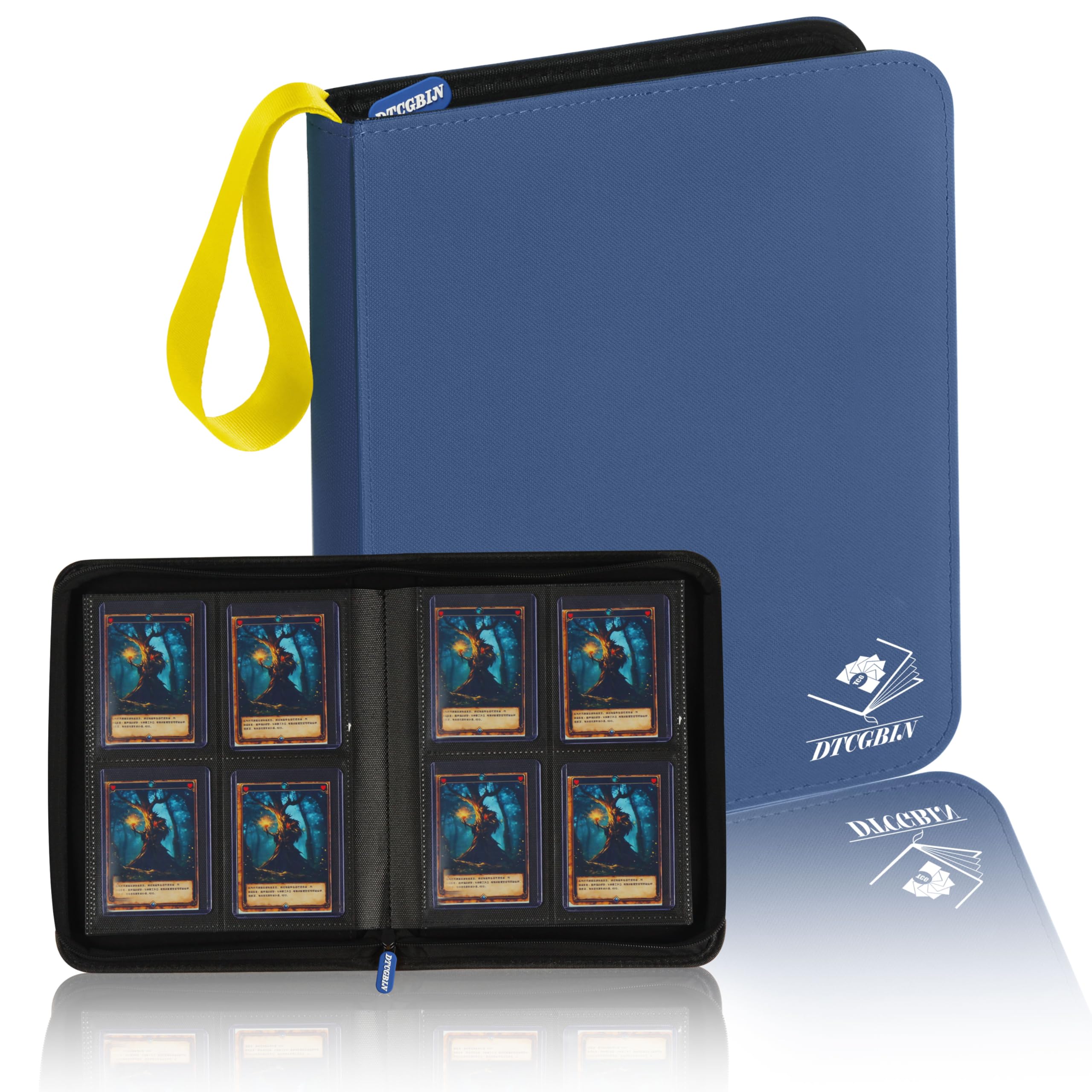 Álbum Top Loader 128 Cartas - HBK - Capa Preta Zíper - Proteção Premium