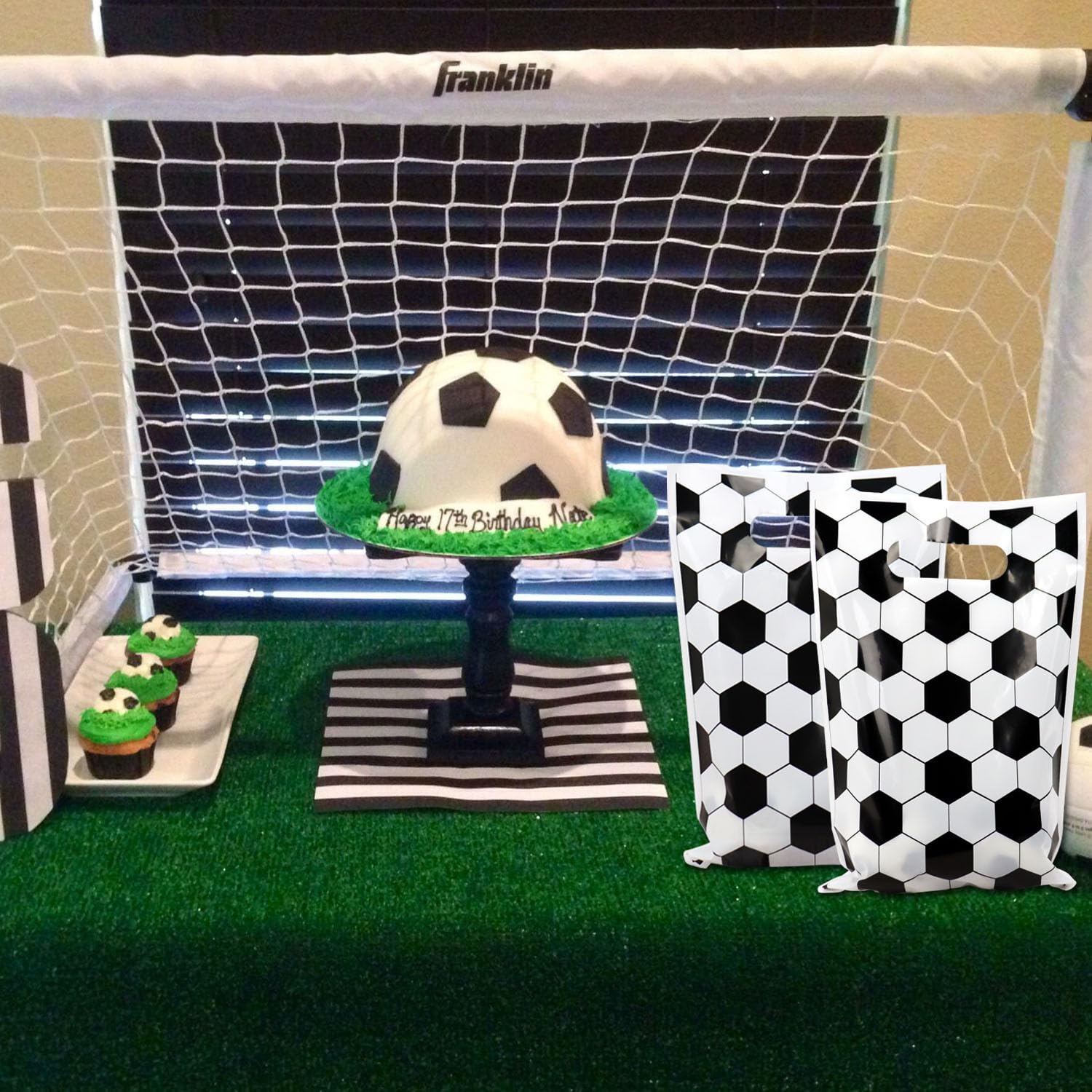 Lot De 80 Sacs Cadeaux De Football En Plastique Pour Friandises De Fête