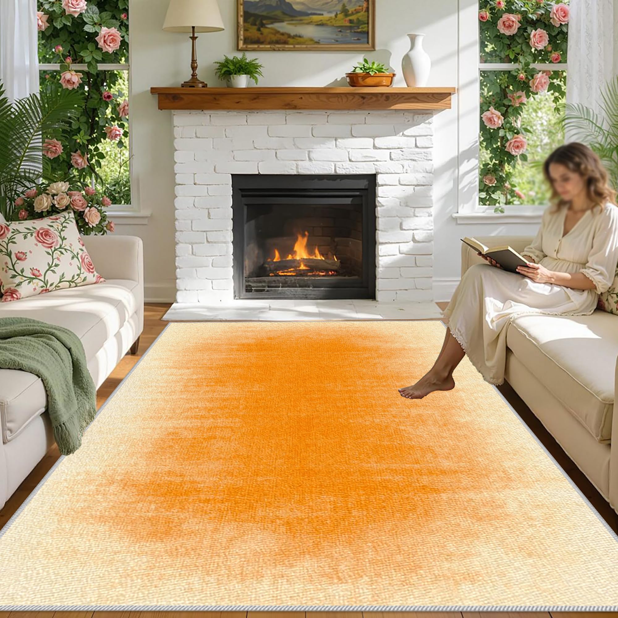 Tapis salon antidérapant et doux grand format pour votre confort