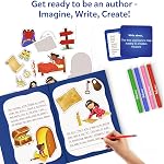 Skillmatics Storybook Art Kit - Create Adventure Stories, DIY Craft & Writing Kit with 300+ Stickers, Scrapbooking & Journal Activity, Gifts for Kids Ages 5, 6, 7, 8, 9, 10