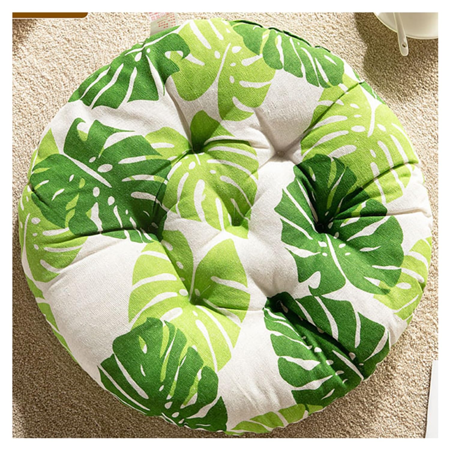 Round Chair Cushion Pads, Comfortable and Breathable Cotton Round Cushion for Indoor and Outdoor Use, Good for Home, Offices, Balconies and Gardens(Color 25,Diameter: 37CM)
