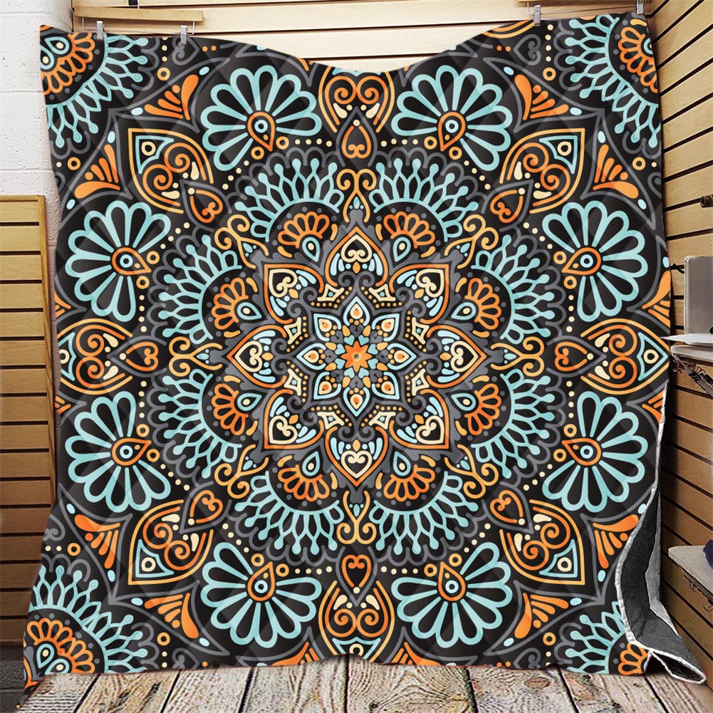 FANSU Copriletto Trapuntato Matrimoniale Singolo Elegante Coperta Trapunta Primaverile Estivo Antipolveri Copri Letto per Camera da Letto per Bambini Adulti (Stile Boho,226x280cm)