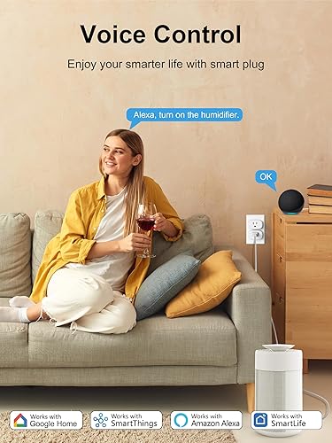 Miniatura 3 de Enchufe inteligente, enchufes inteligentes que funcionan con Alexa y Google Home, toma inteligente con control de retome, temporizador y horario,