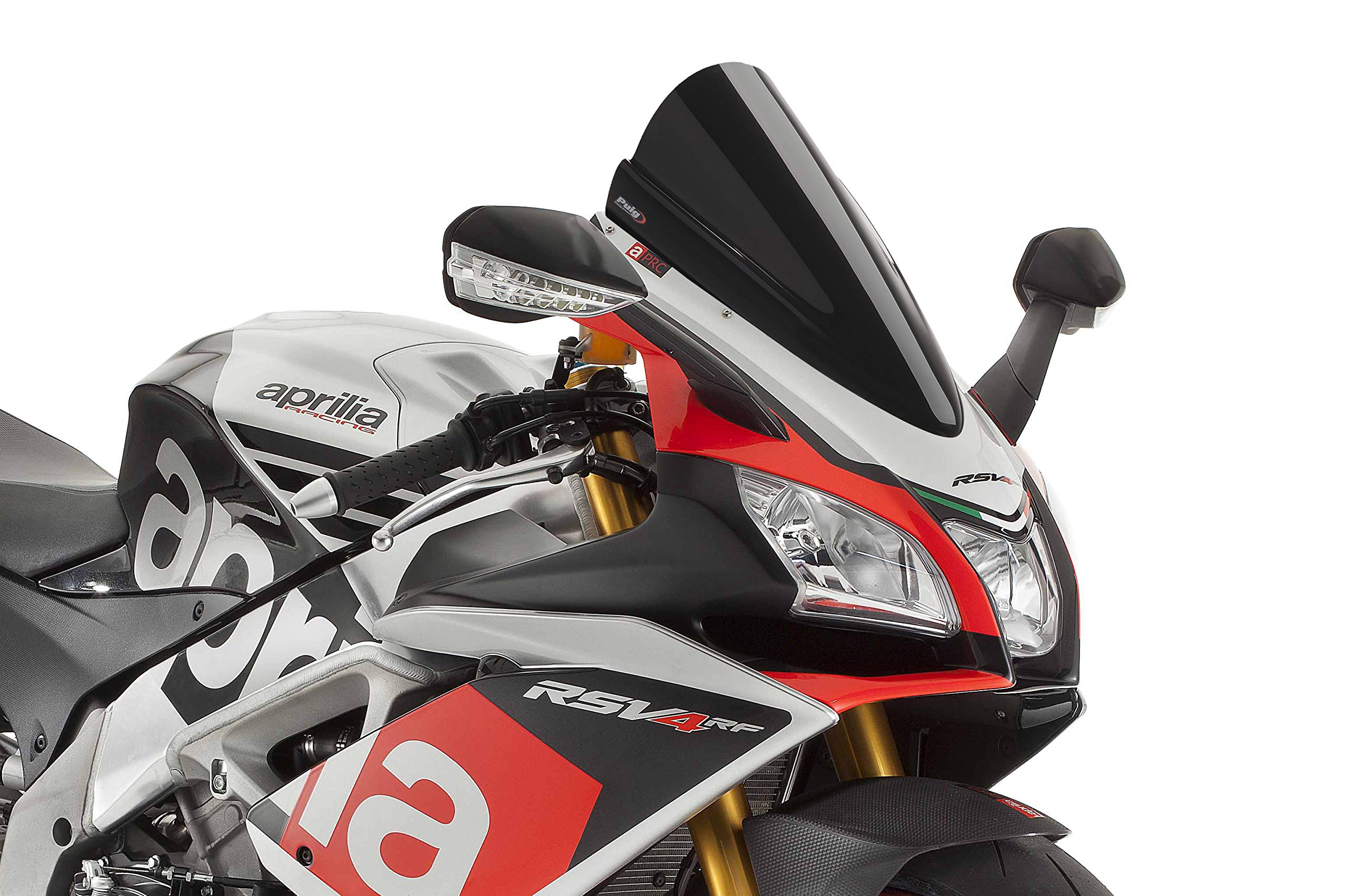 Puig Z-Racing Screen For Aprilia Rsv4 Rf (17-18),Aprilia Rsv4 Rr (15-20) Black 7614000000781