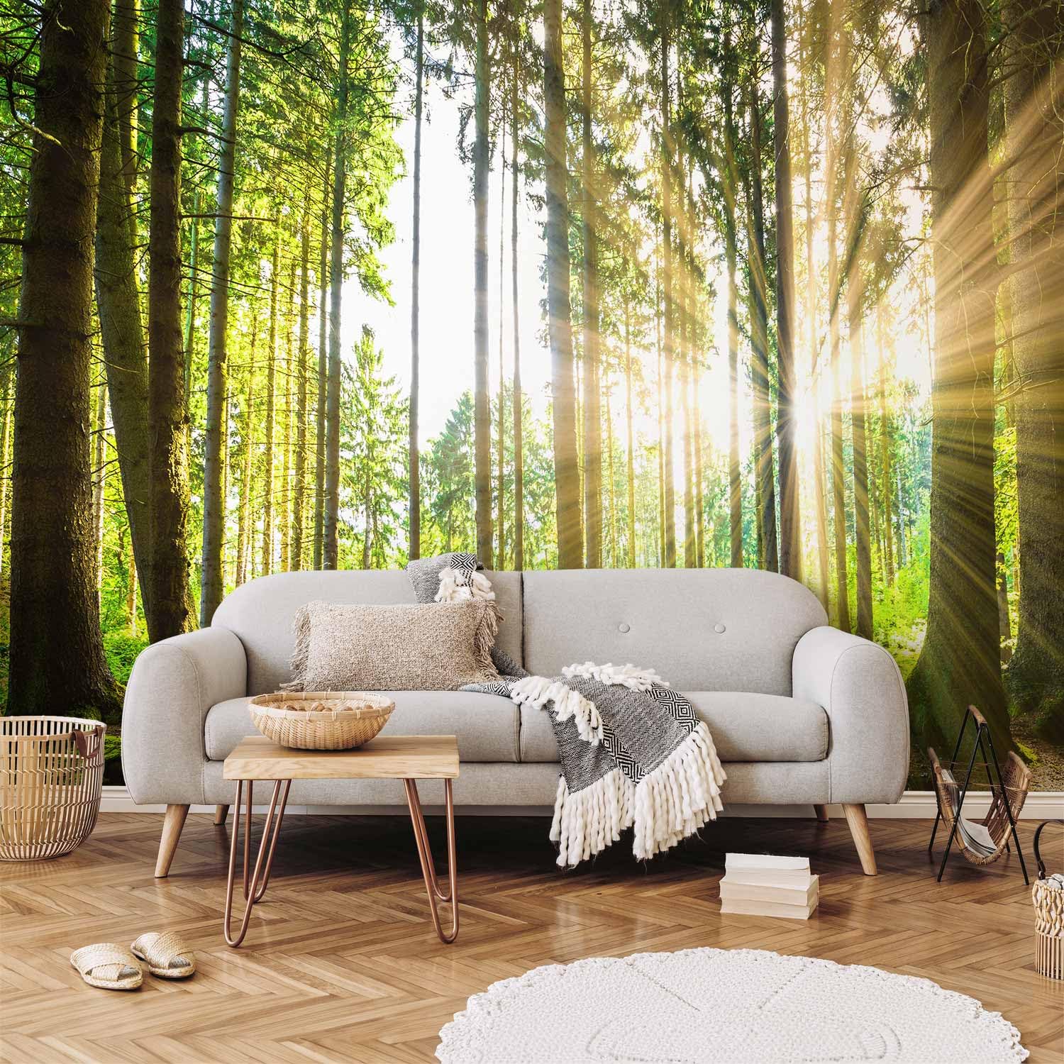 Carta Da Parati Adesiva Foglie Botaniche - 392x280 Cm, Vinile Rimovibile, Resistente UV - Foto 7