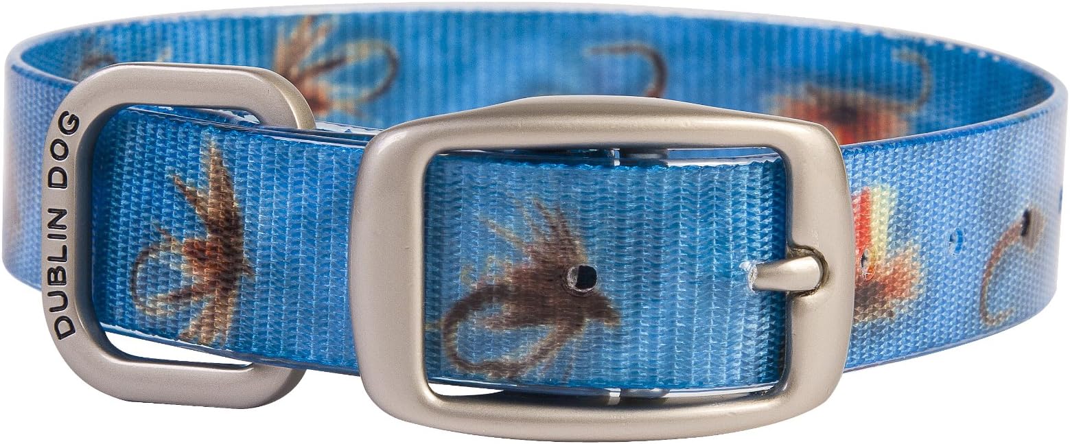 Dublin Dog Waterproof Collar Lures, Medium, Blue