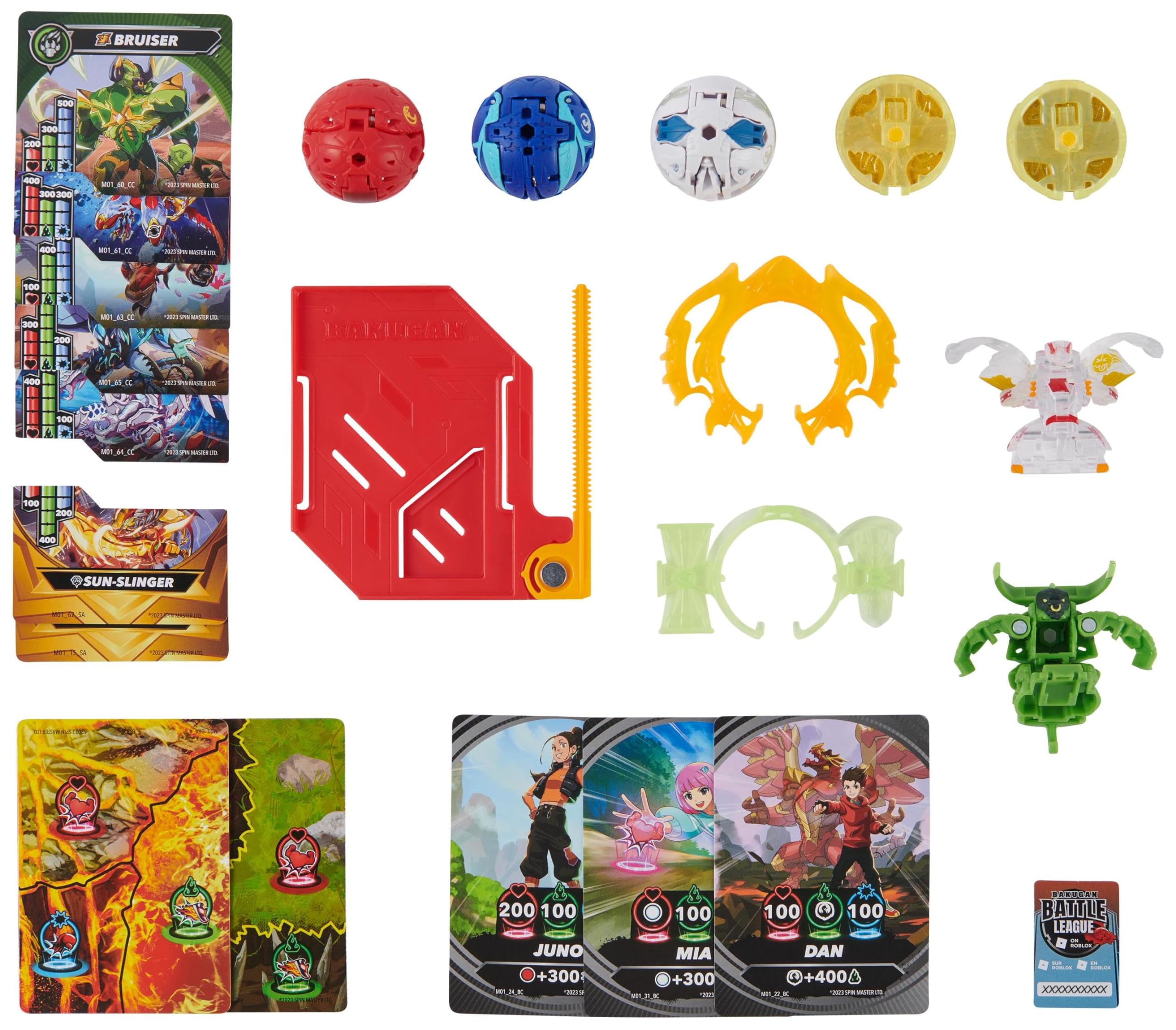 Bakugan 3.0 Battle Pack mit 5 Bällen, individuell zusammenstellbare Actionfiguren mit Charakterkarten zum Sammeln, unterschiedliche Varianten, für Kinder ab 6 Jahren