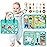 hahaland Busy Board for Toddlers Girls Montessori Toys for 3+ Year Old Farm Animals Preschool Learning Activities Toddler Travel Toys for 3+