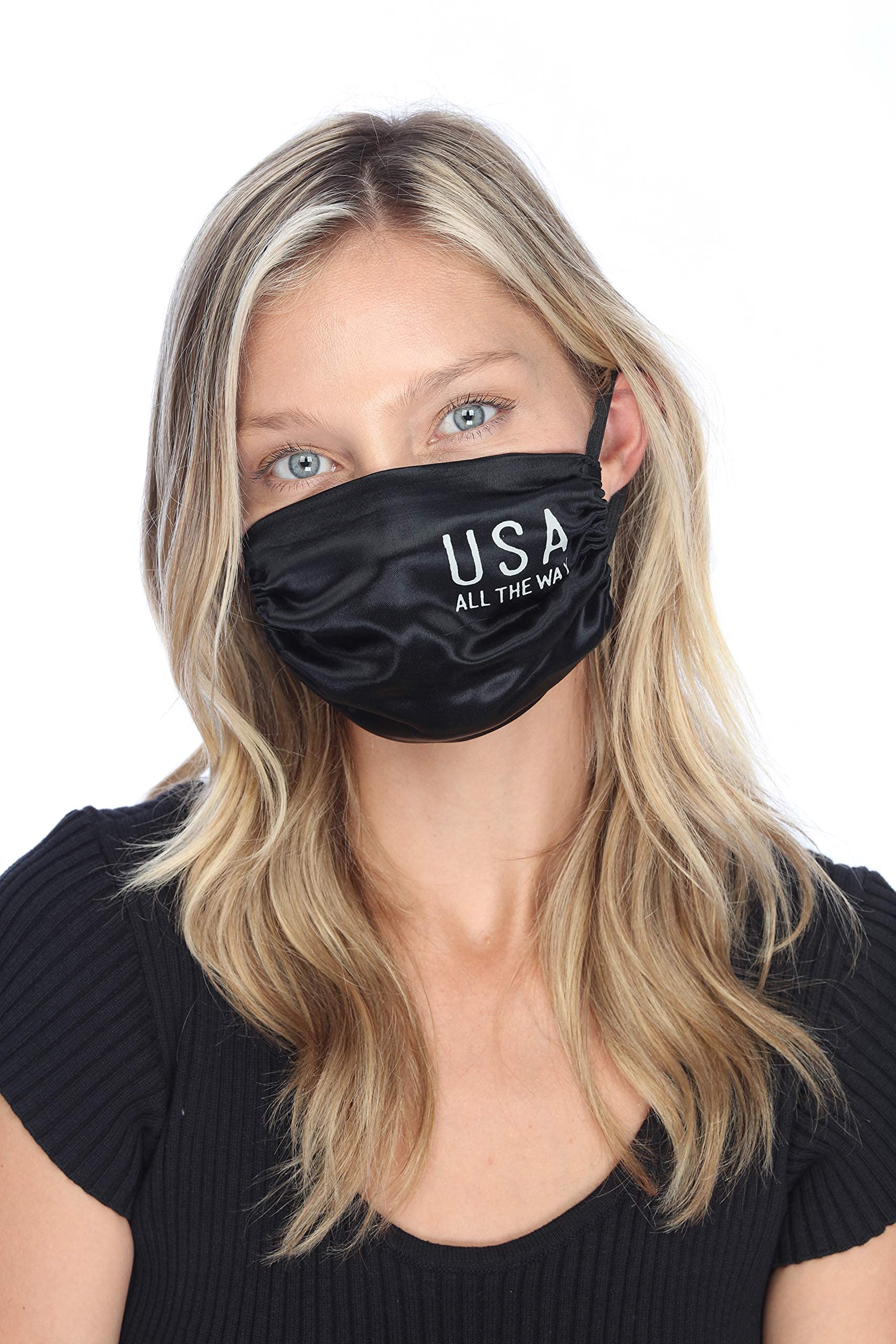 PJ Harlow Face Mask, Black, Large, Black, L