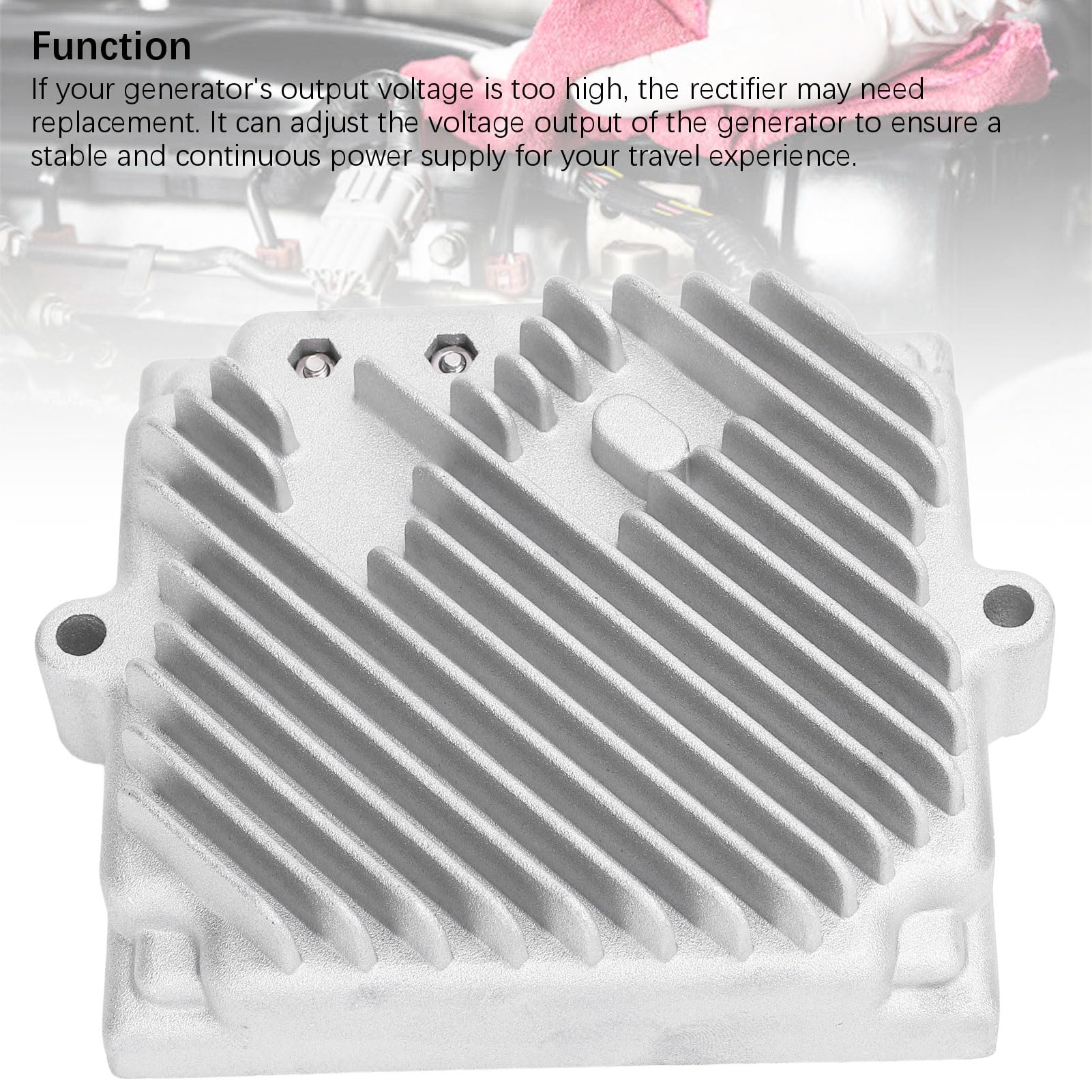 Aramox Regulador de Voltaje del Generador, Ajuste de Voltaje de Metal, Rendimiento Estable para los Modelos de Generador 0F9719, 083048, 83049, Ideal para un Suministro de Energía Confiable