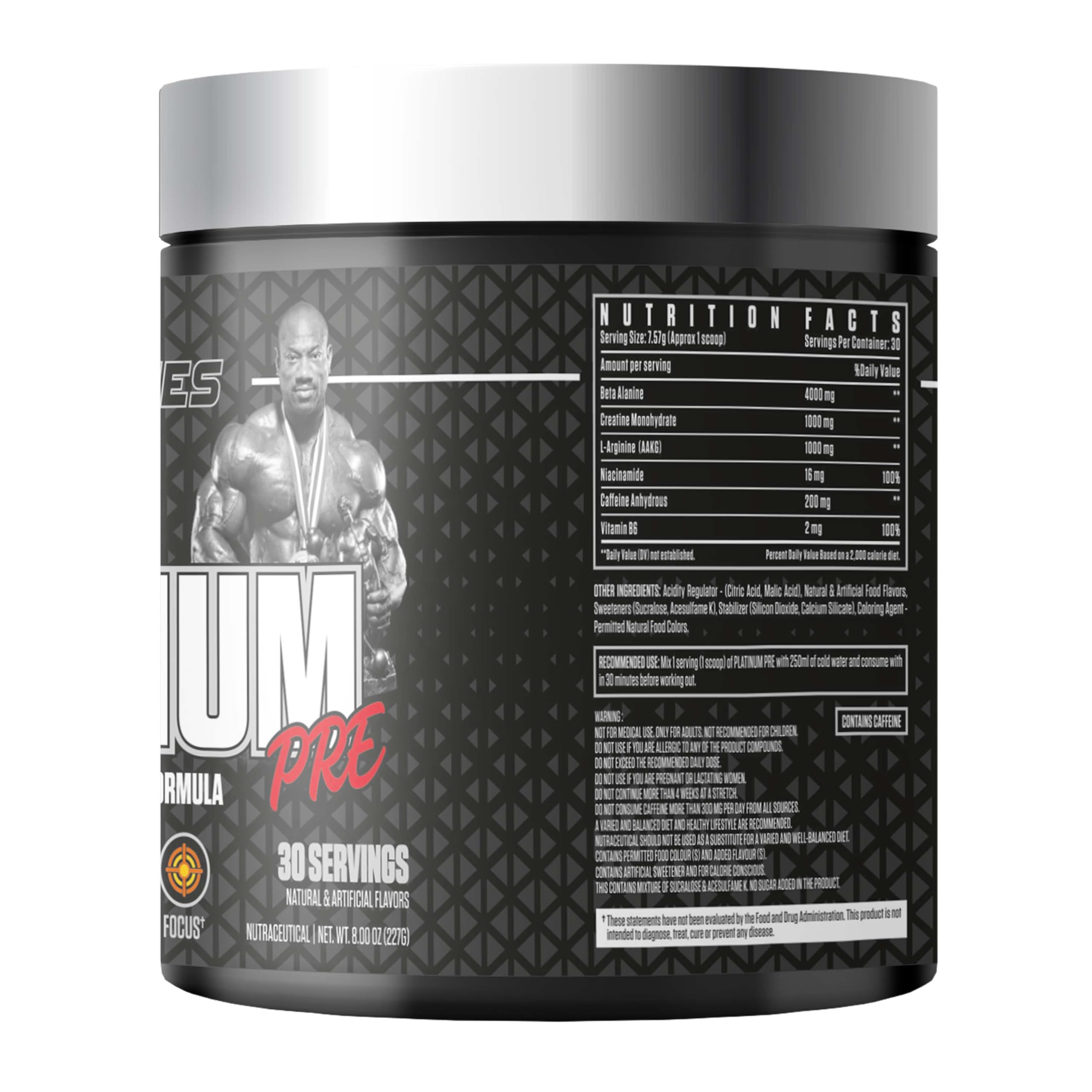 Dexter Jackson Black Series Platinum Pre-Workout | Advanced Pre-Workout Formula | 30 Servings (227g) | Orange Mango Flavor — Amazon image 3