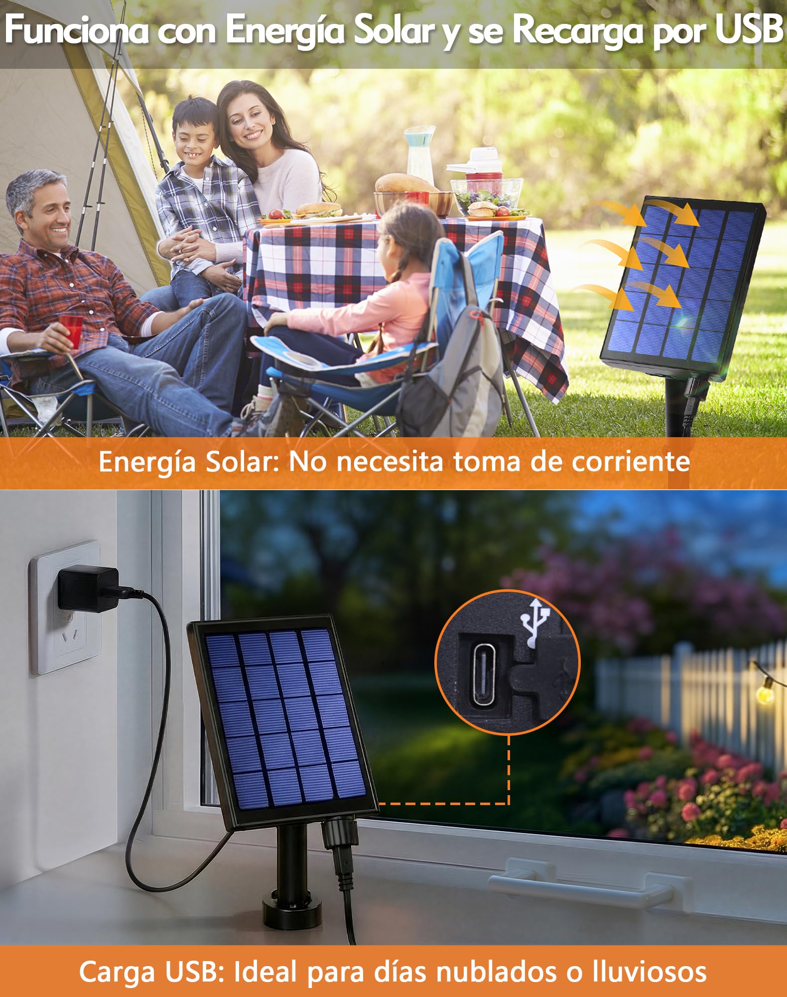 Guirnaldas Luces Exterior Solar 15M 25+3 LED G40 Bombillas Cadena Luces Jardín con Batería 3600 mAh, IP44 Impermeable, 8 Modos, Control Remoto Luz Decoración para Terraza, Patio, Boda, Fiesta
