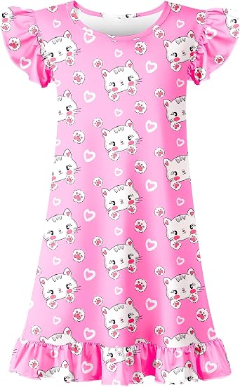 Girls Nightgowns Toddler Nightgown Cute Pajamas Dress Night Gowns for Kids Girl Clothes Girls Sleepwear 3-9 Years