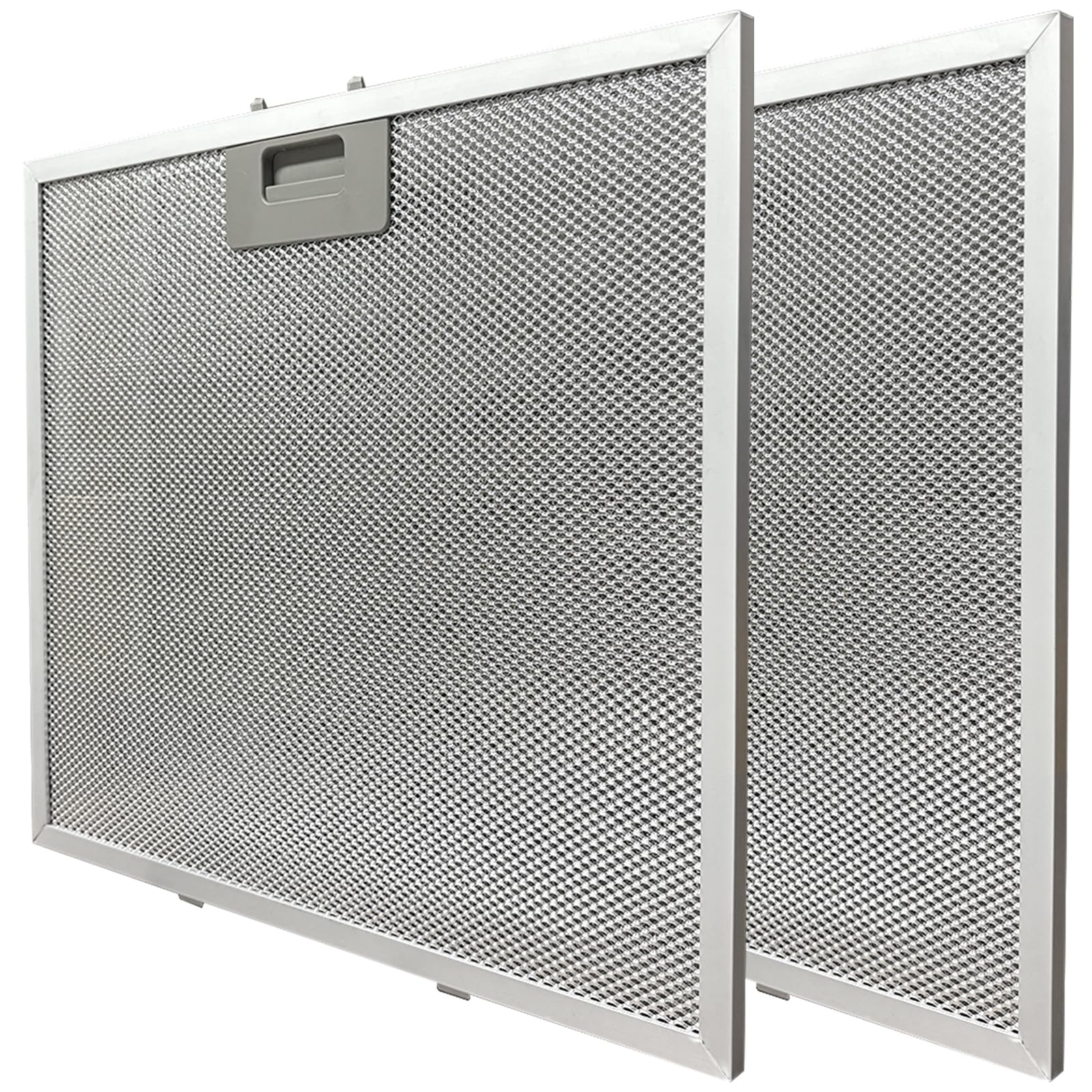 2er-Set Metallgitter-Fettfilter, kompatibel mit AEG Beko Belling, passend für Electrolux, passend für Zanussi Dunstabzugshaubenmodelle, 320 mm x 320 mm Abluftventilator-Ersatzteil