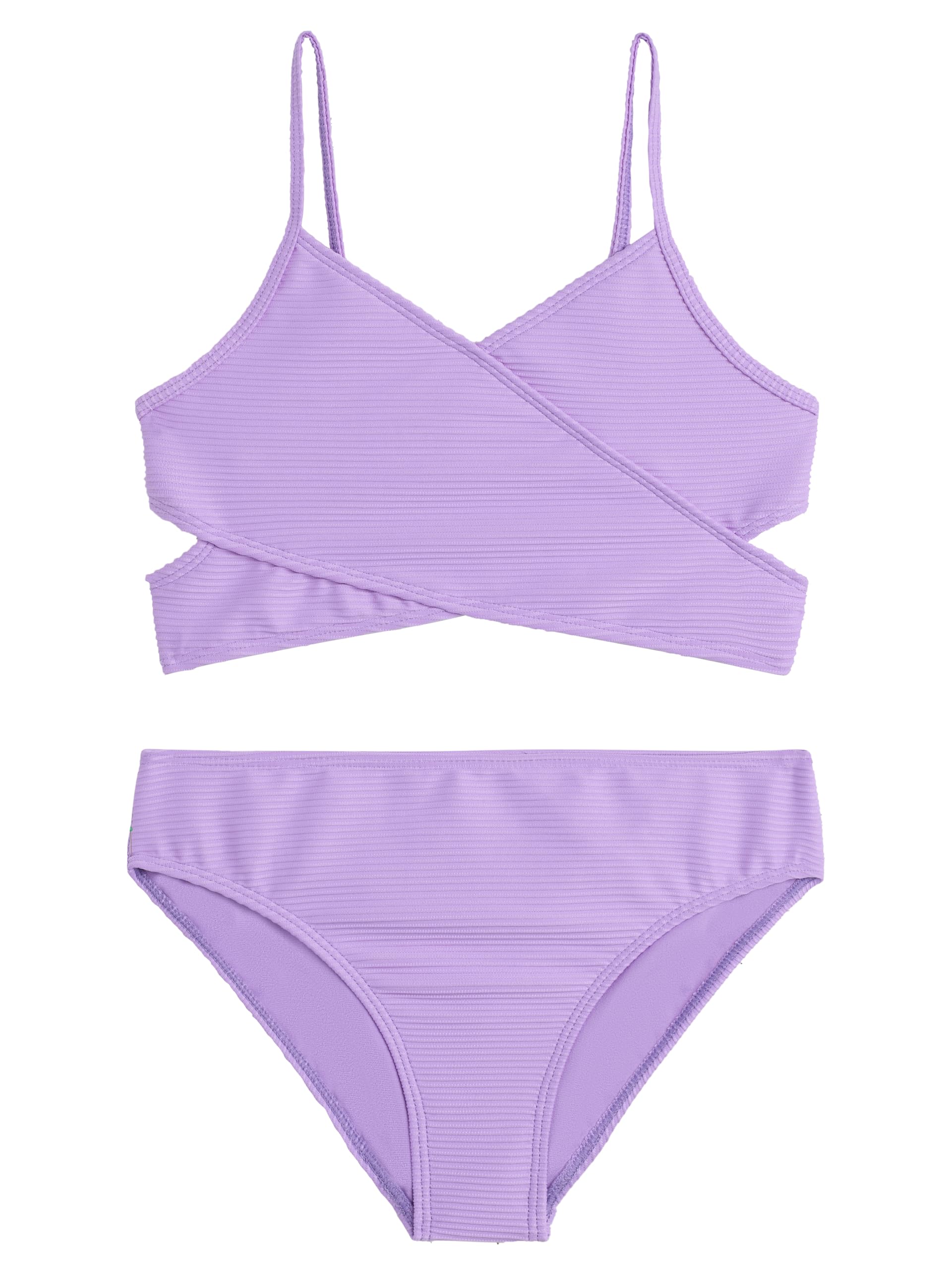 Kanu Surf Girls' Coral Reef Beach Sport Wrap Around Bikini 2-piece Swimsuit