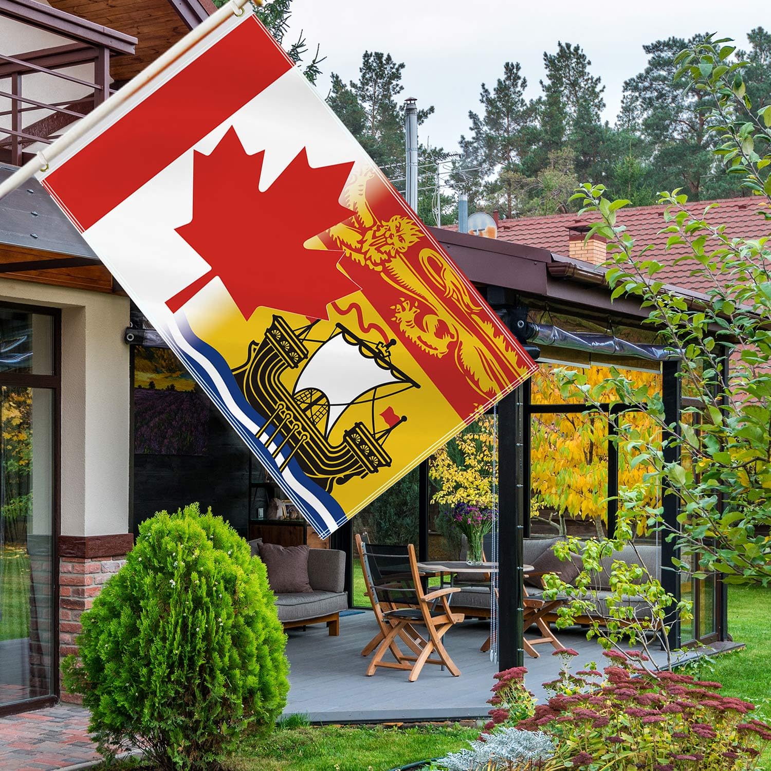 FlagSuperstore Brunswick Flagge – 150 X 90 Cm, 100% Polyester Mit Ösen Für Mast