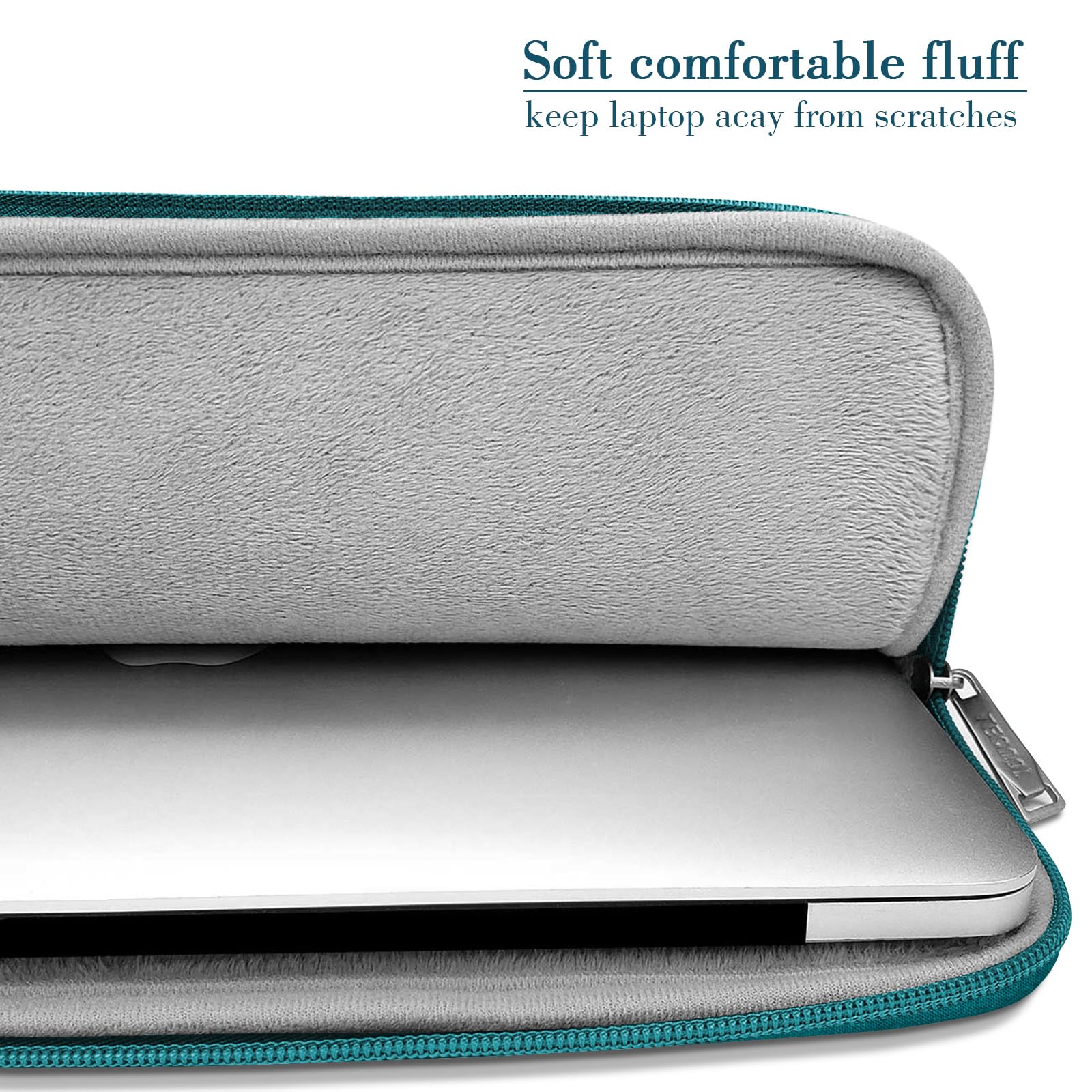 TECOOL Custodia PC 15-15.6 Pollici, Protettiva Custodia Portatil Computer 15.6 Pollici Compatibile con 15-15.6" HP Pavilion Lenovo Thinkpad Ideapad Dell Acer ASUS Chromebook Notebook, Teal