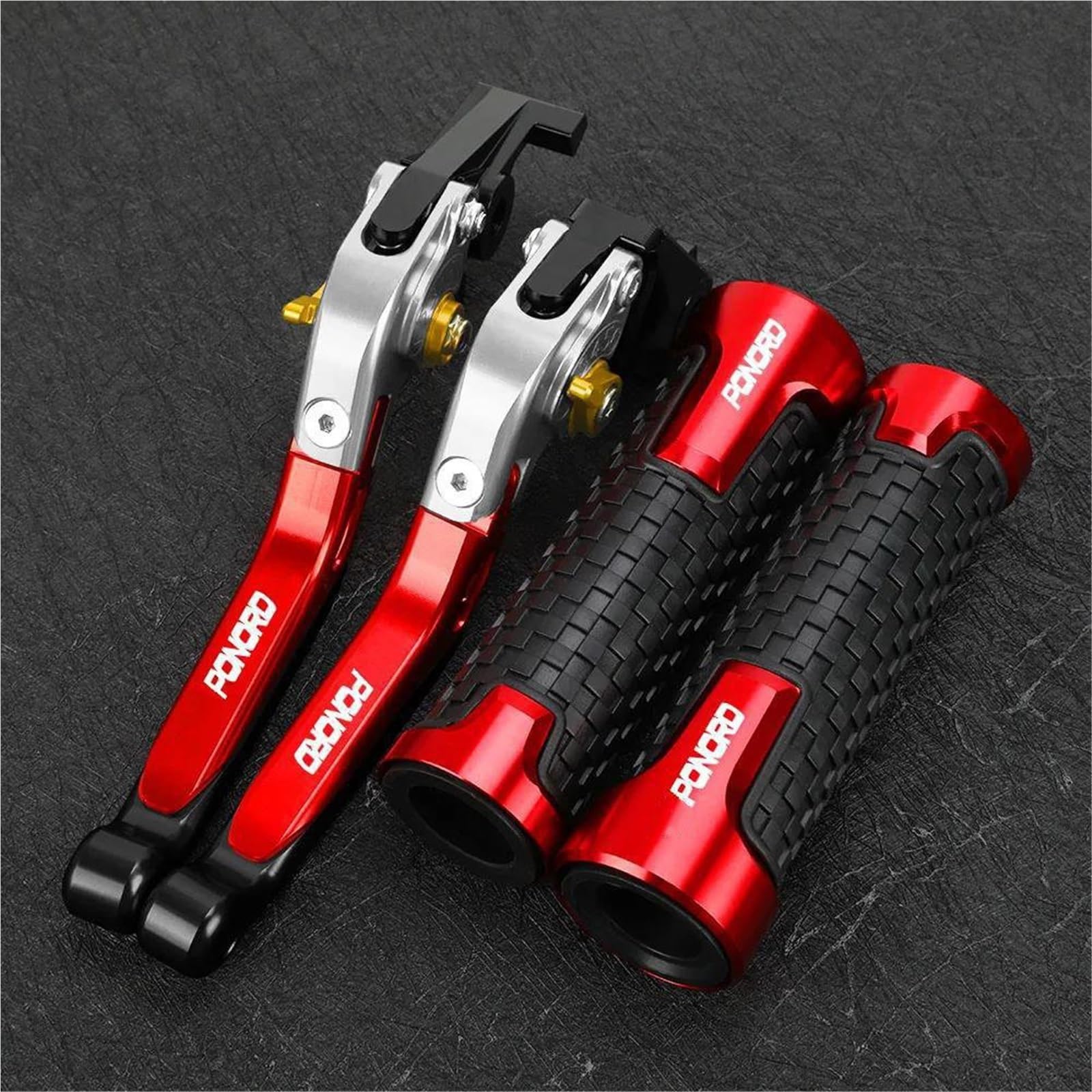 Tgvselpj Red 2 Motorcycle Part Motorcycle Accessories Adjustable Control Handles Pivot Brake Clutch Levers For Aprilia Caponord Etv1000 2002-2007(Red 2)
