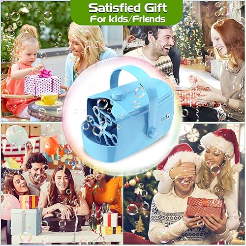 Miniatura 6 de Zerhunt Máquina de burbujas soplador de burbujas automático duradero y burbujas Zerhunt para niños pequeños 1-3 solución concentrada de burbujas de