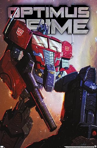 Hasbro Transformers Optimus Prime - Póster de pared, 34 pulgadas de largo x 22.4 pulgadas de ancho, versión sin marco